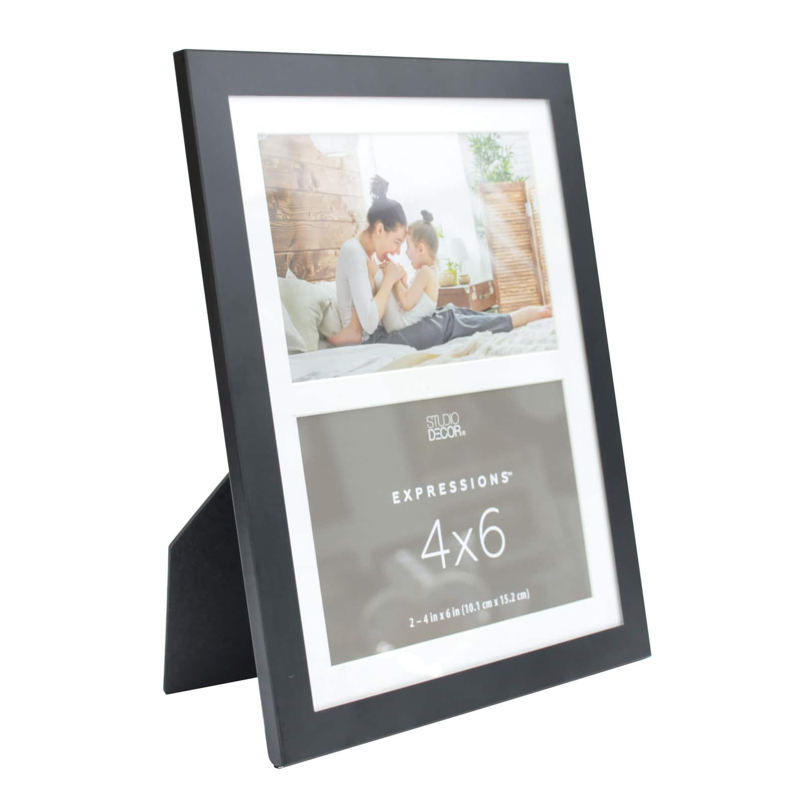 Expressions™ 2 Opening 4" x 6" Black Collage Frame by Studio Décor®
