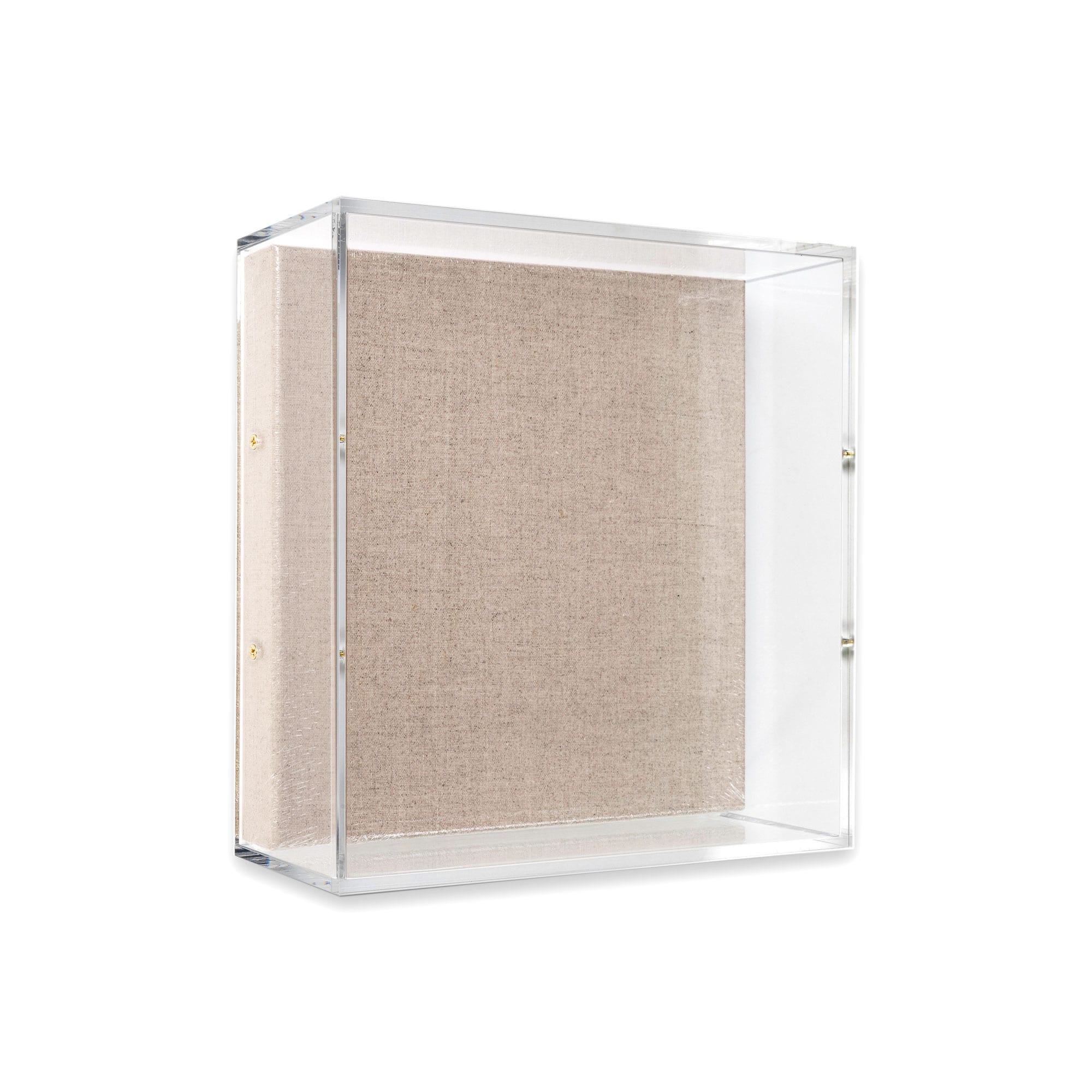 Wexel Art UV Grade Acrylic Shadowbox 3&#x22; Depth with Beige Linen Canvas