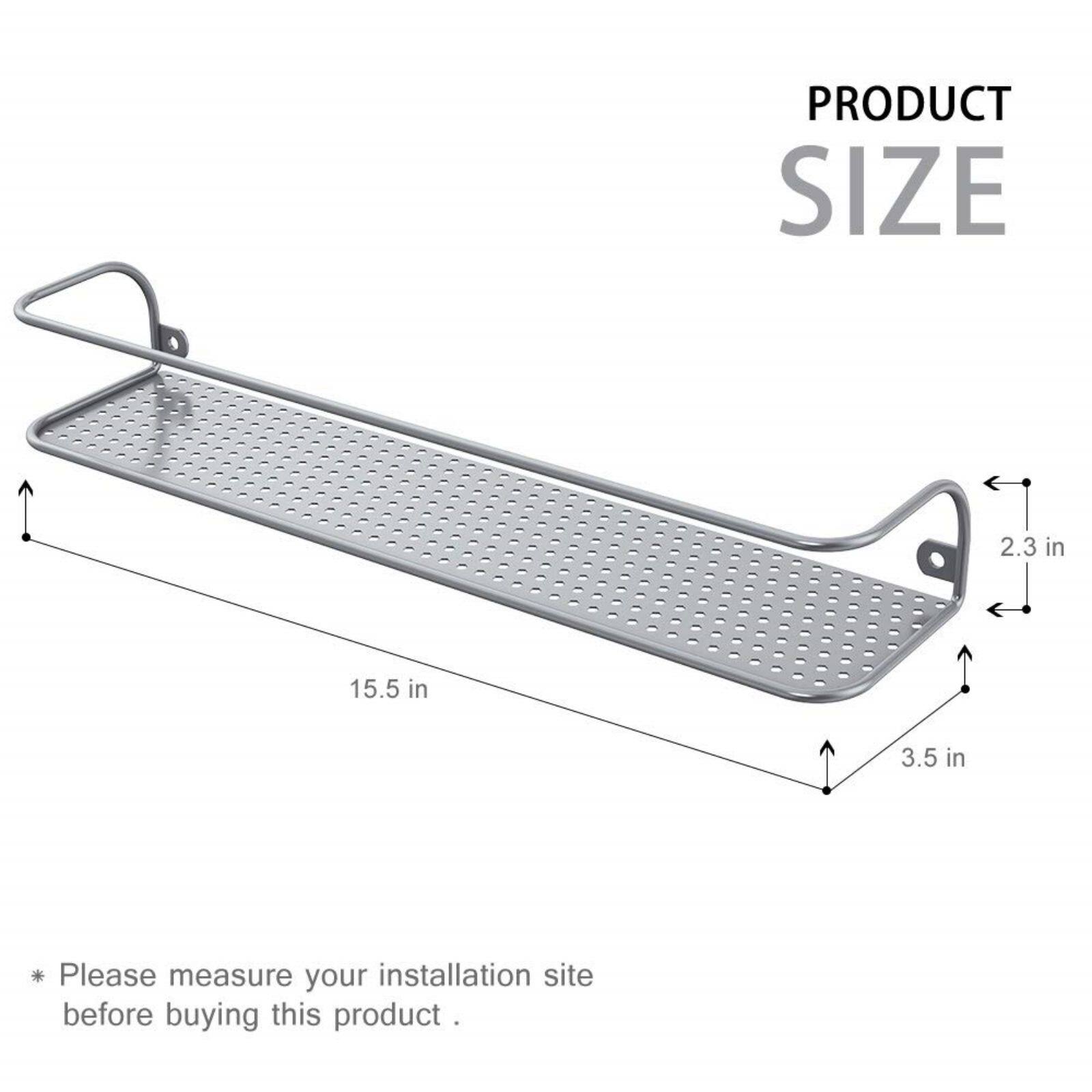 NEX&#x2122; Silver Wall-Mounted Spice Racks, 2ct.