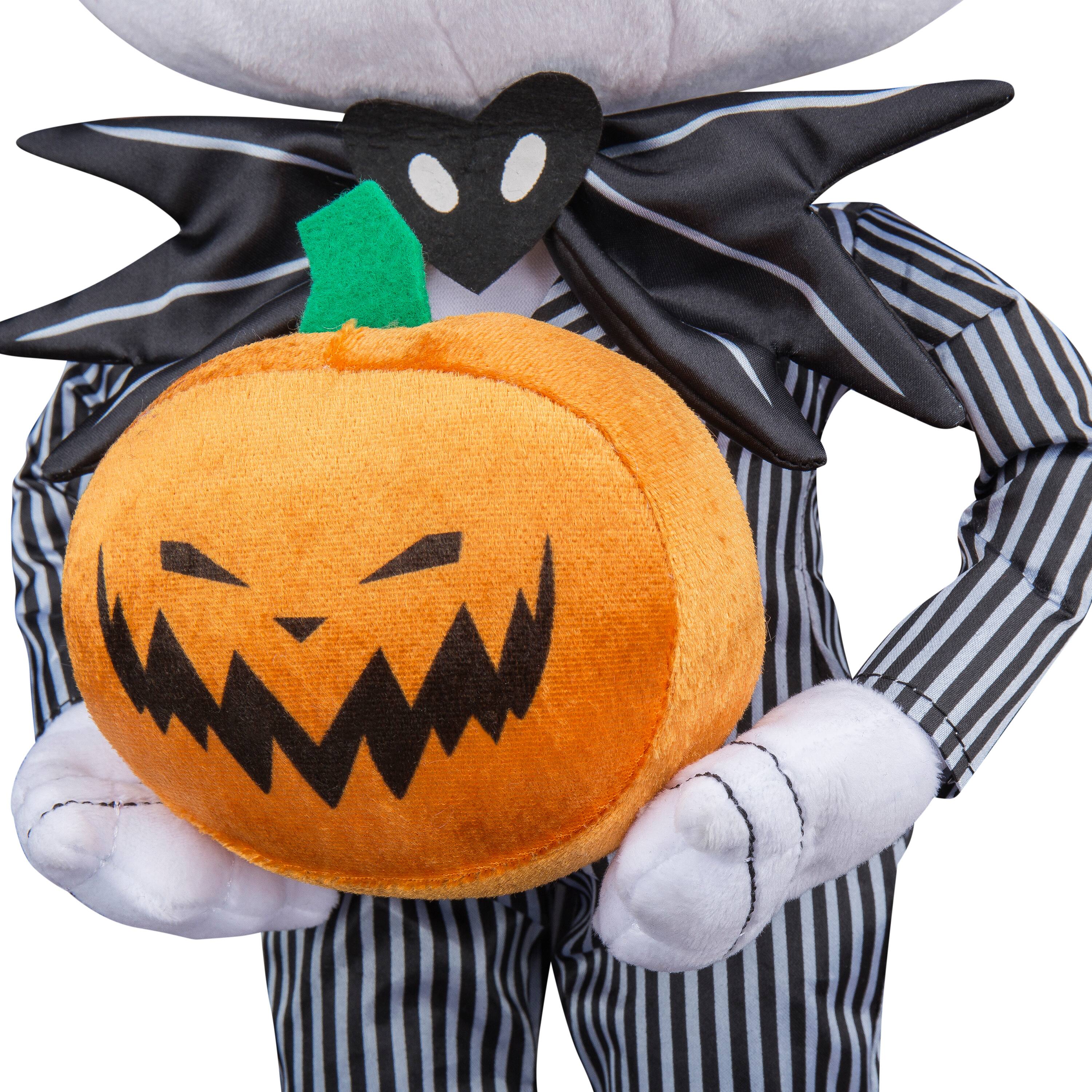 18&#x22; Stylized Jack Skellington Halloween Greeter with Jack-o&#x27;-Lantern
