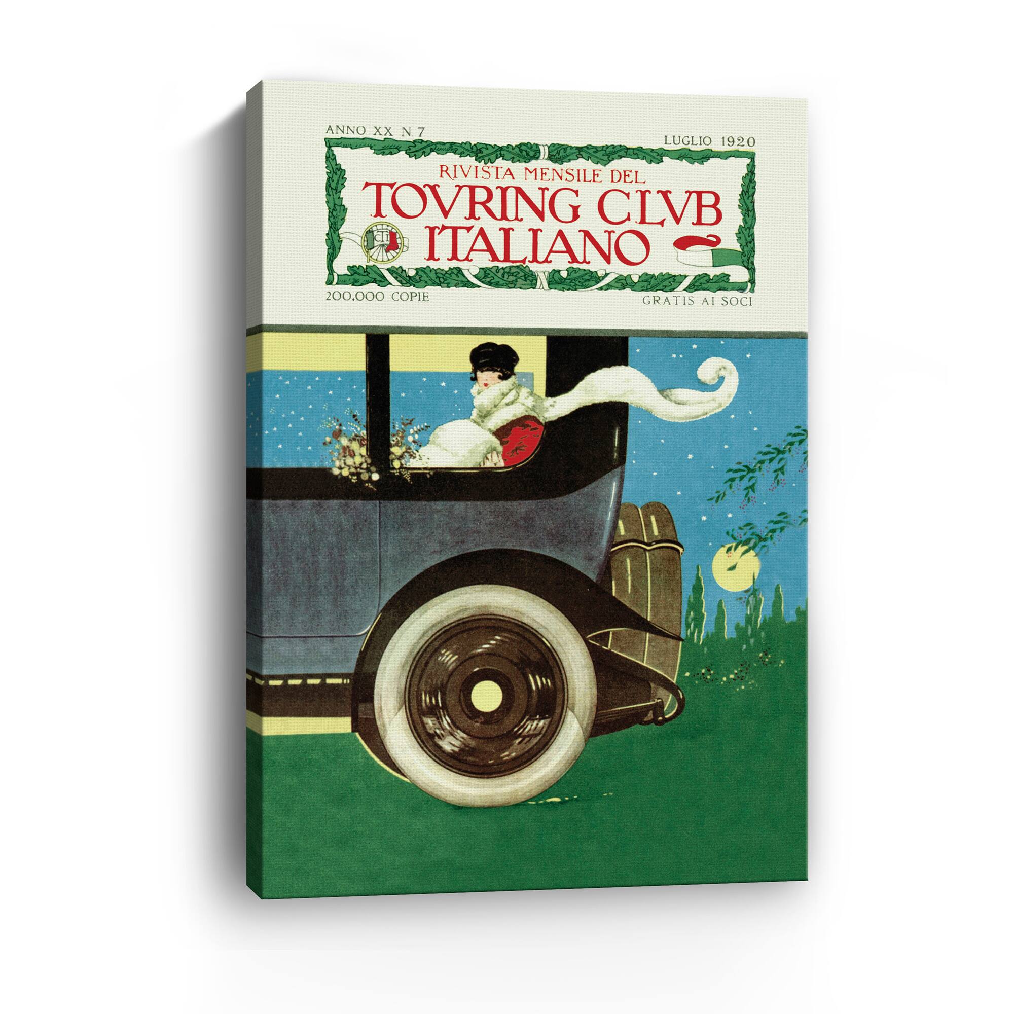Lumaprints Touring Club Italiano Canvas Giclée Art
