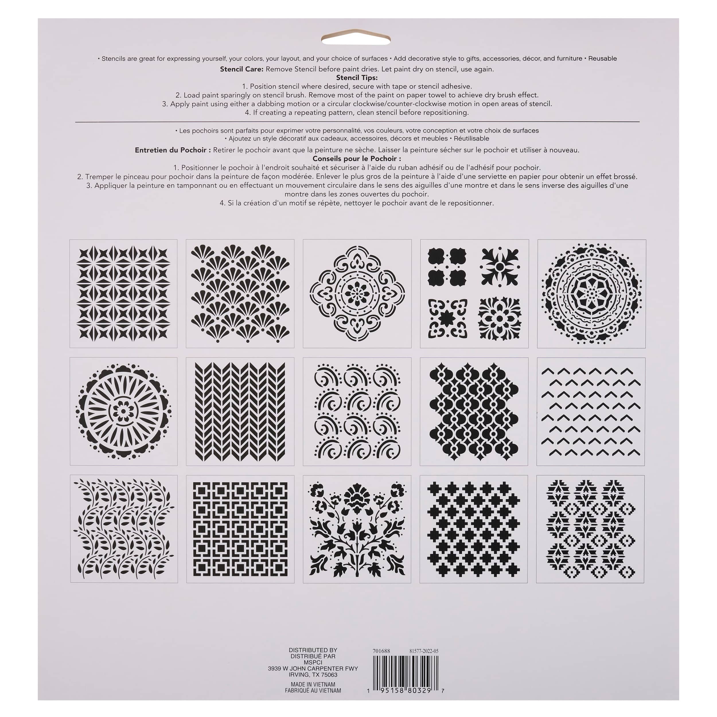 Pattern Stencils by Craft Smart®, 12" x 12"