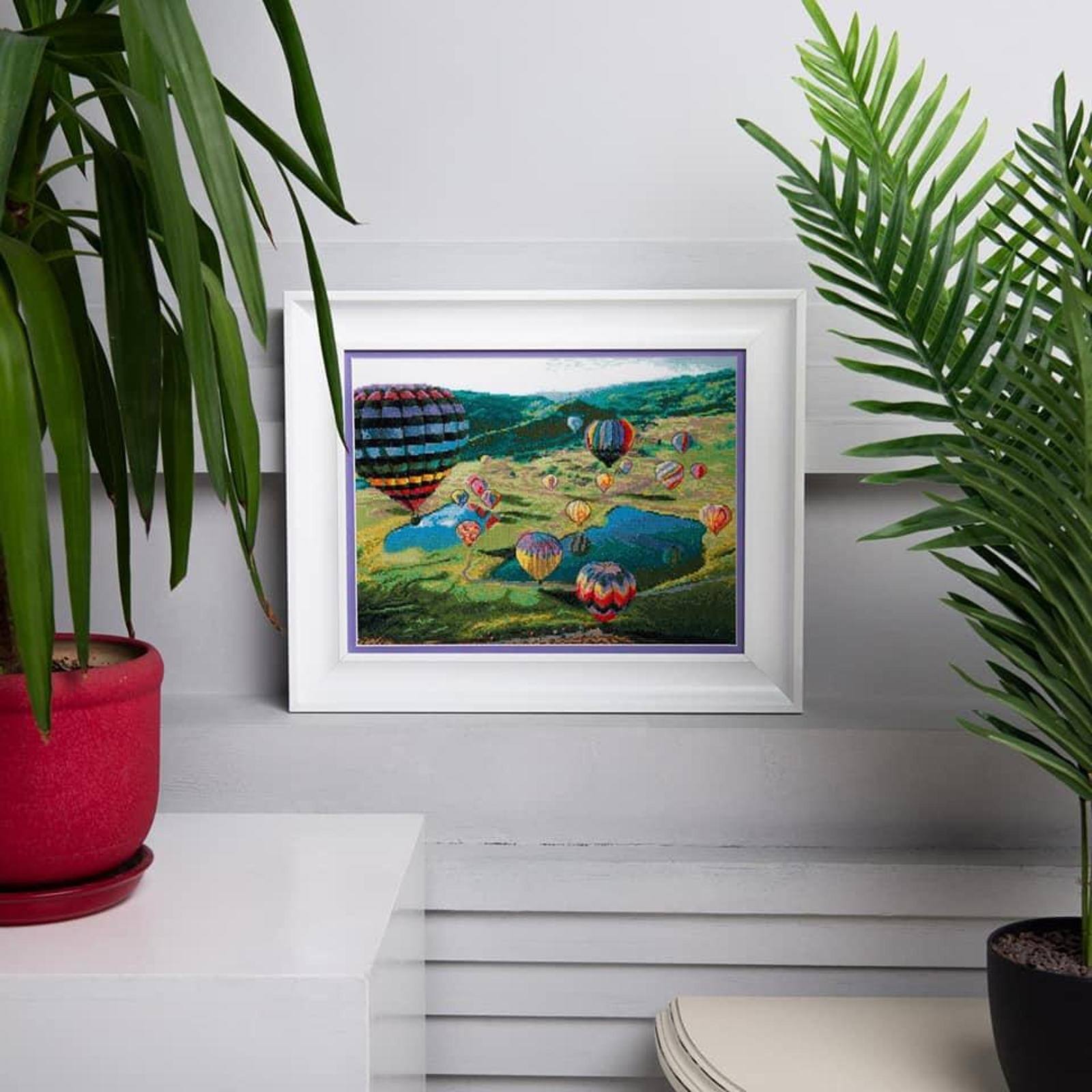 Charivna Mit Cross Stitch Kit Counted Cross Stitch Kit Balloons