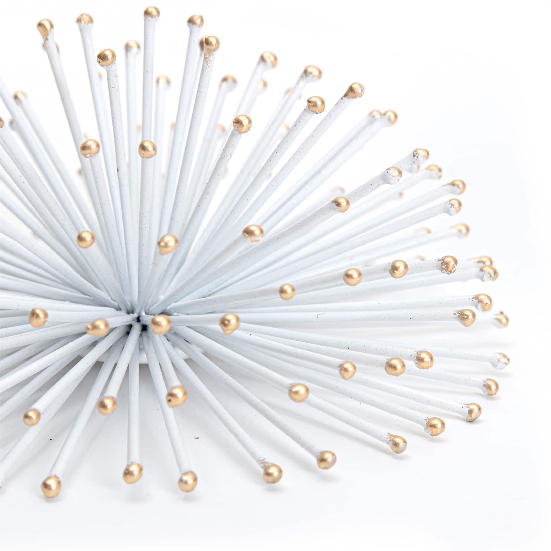 Habitat Decor White &#x26; Gold Starburst Metal Wall Art Set 