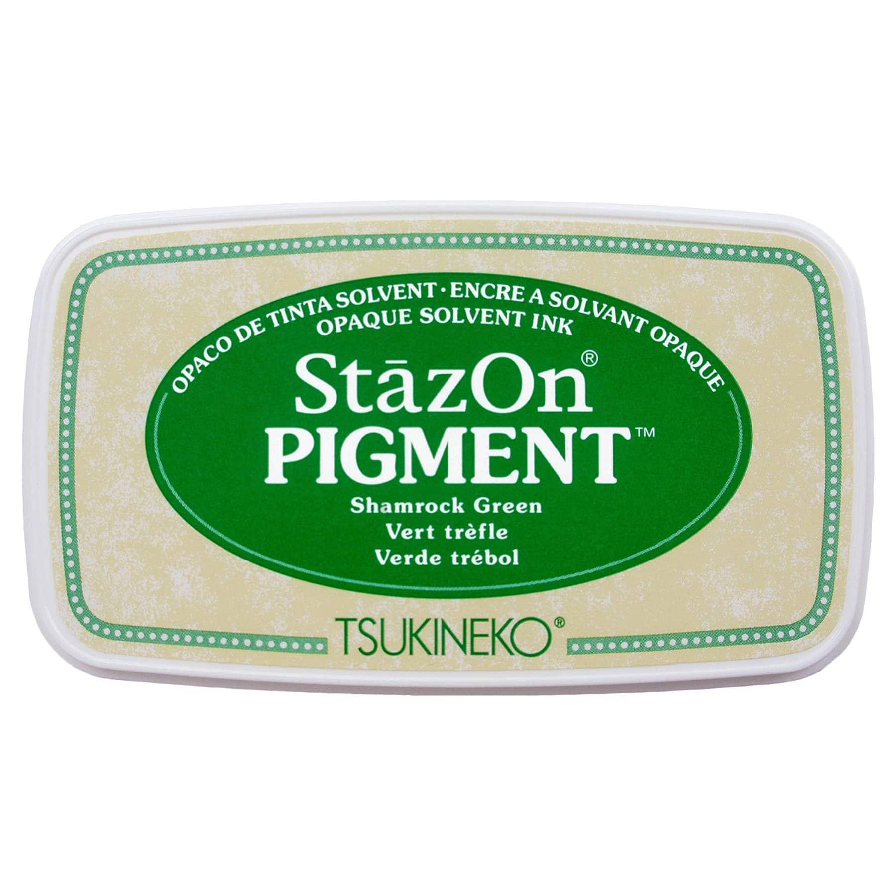 Tsukineko StazOn Pigment Shamrock Green Ink Pad – Kreative Kreations