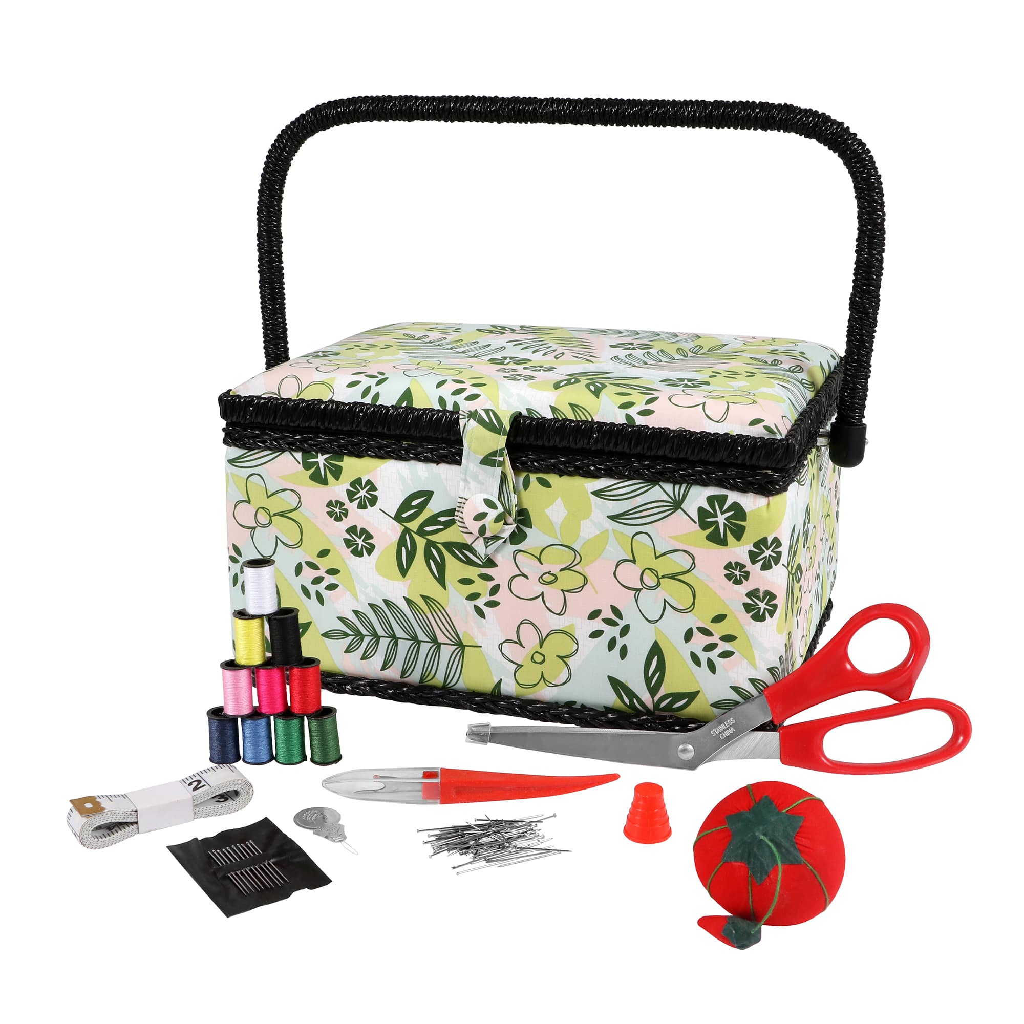 SINGER&#xAE; Natures Floral Pattern Sewing Basket Kit