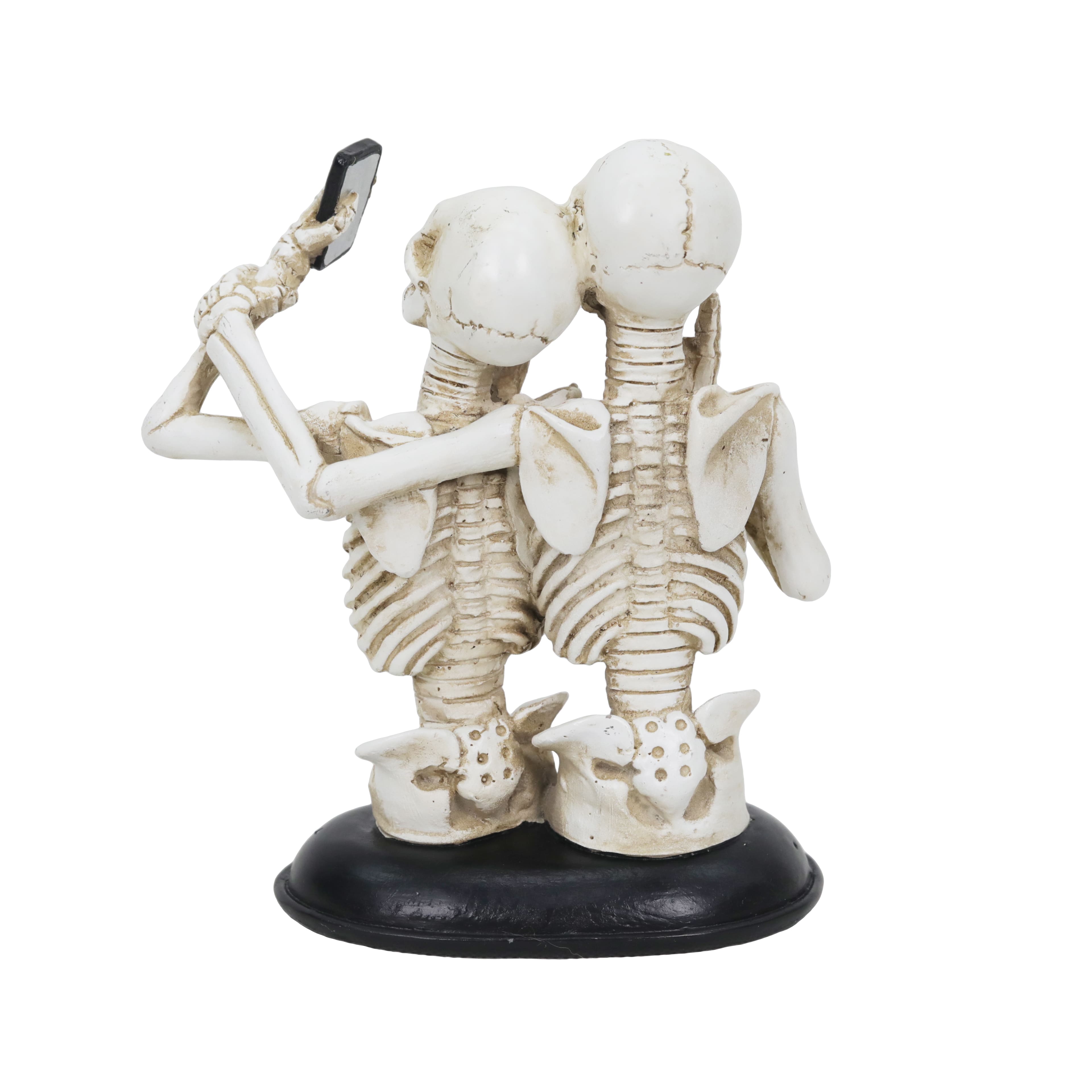 6.25&#x22; Skeleton Couple Selfie Tabletop D&#xE9;cor by Ashland&#xAE;