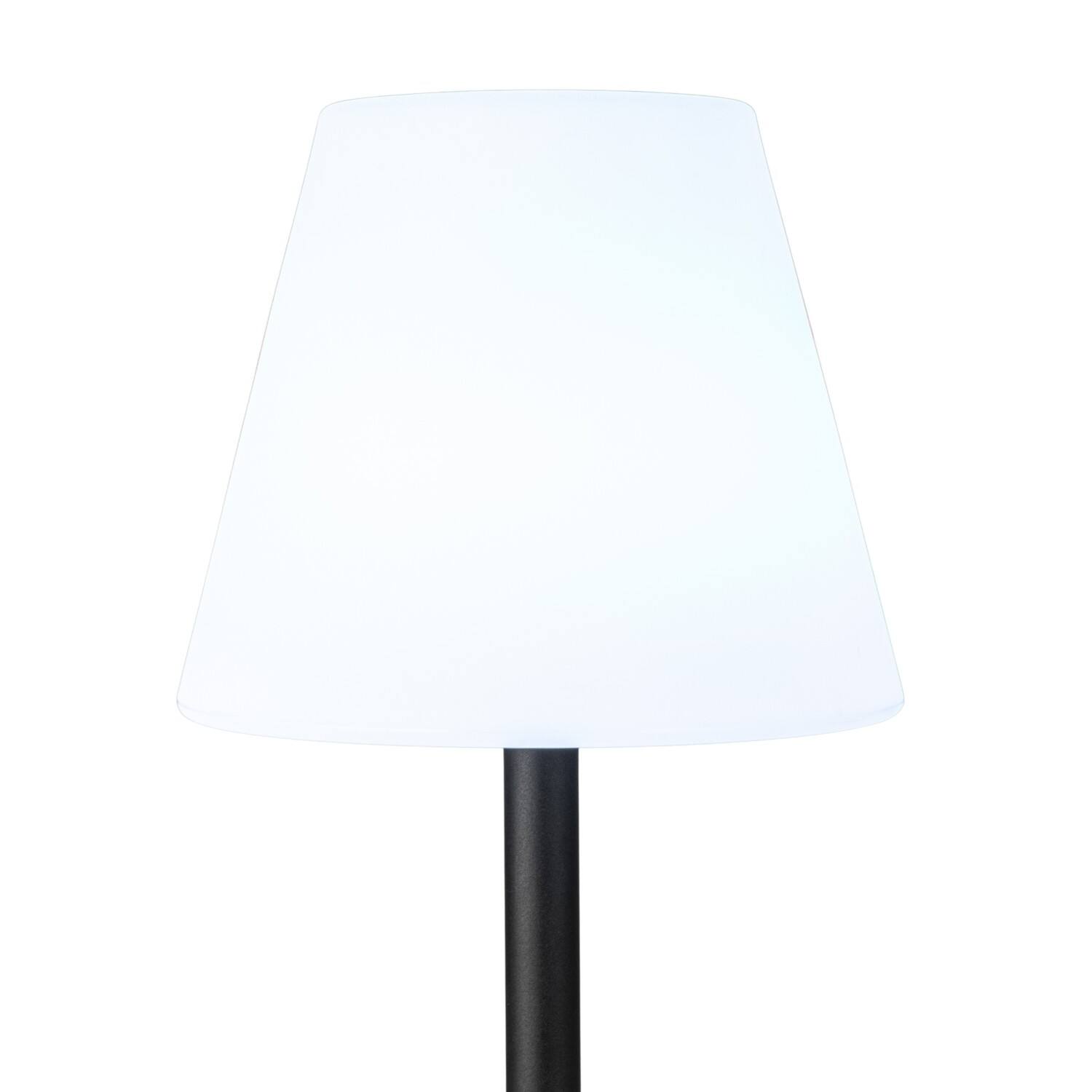 Hello Honey® 57.75" Black Touch Sensor Metal Solar Floor Lamp