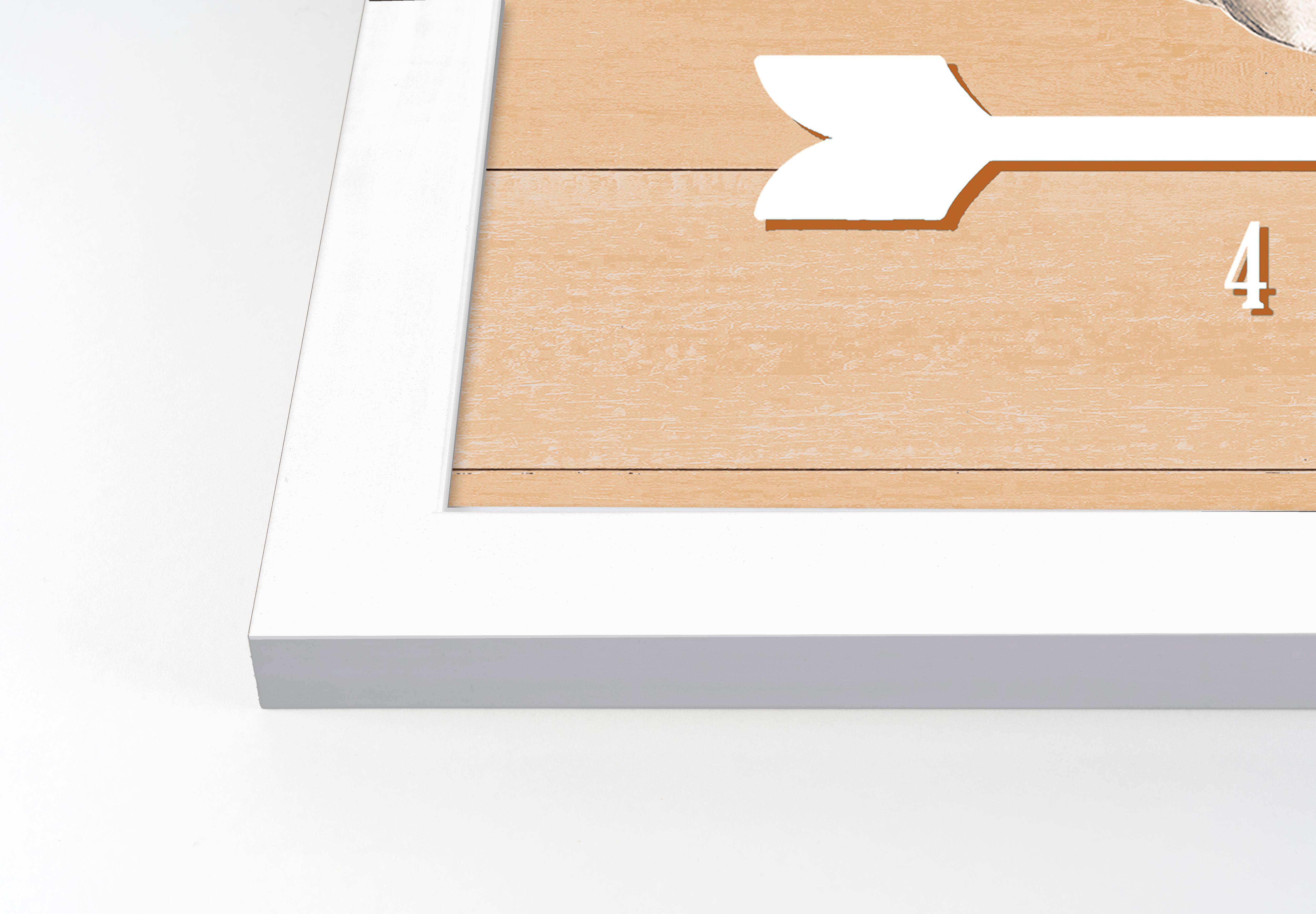 Pumpkin Patch White Framed Print Wall Art