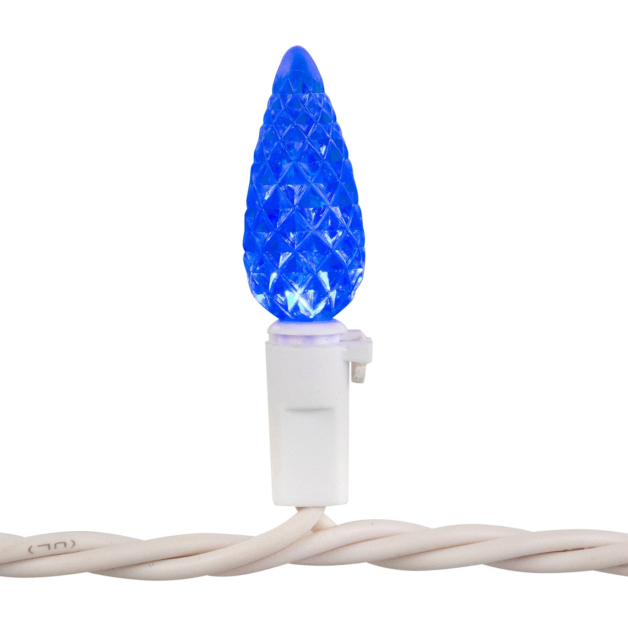 16.5ft. Patriotic LED C6 Faceted Christmas Light Set