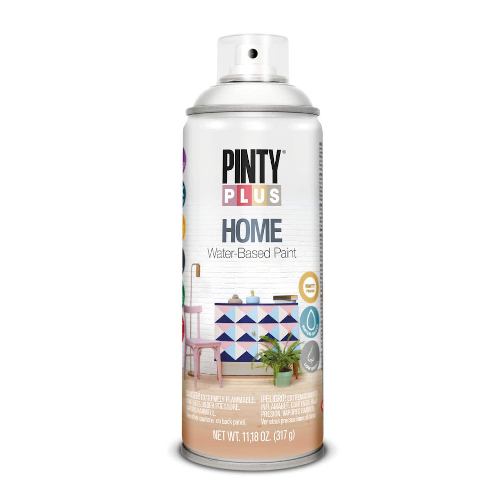 Pintyplus Aqua Spray Paint, 8 Color Set of Water Based Mini Spray