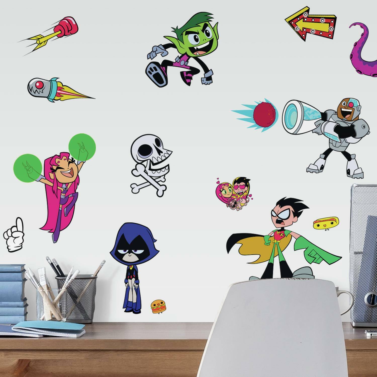 RoomMates Teen Titans Go! Peel &#x26; Stick Wall Decals