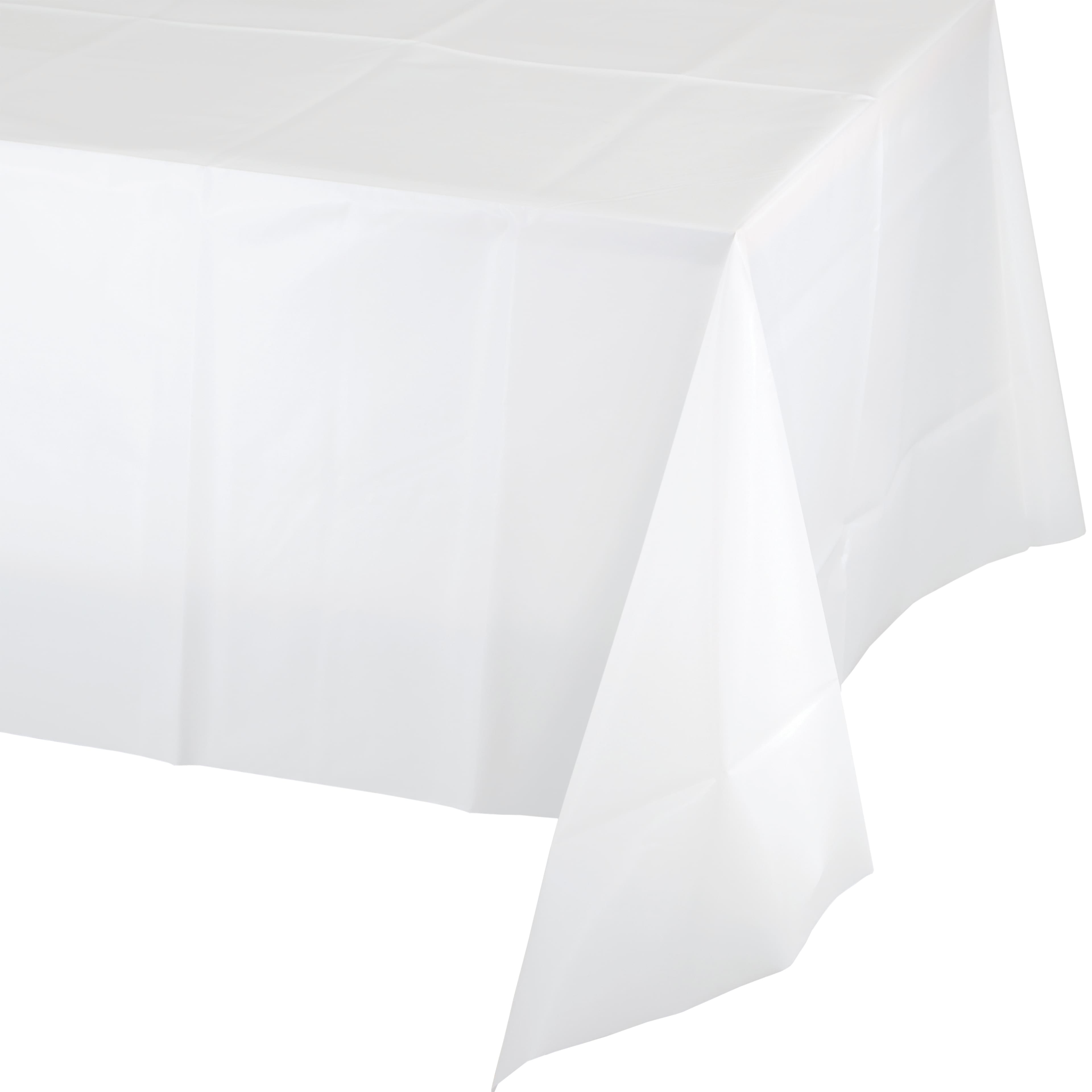 Hoffmaster 54" x 108" Plastic Tablecloth