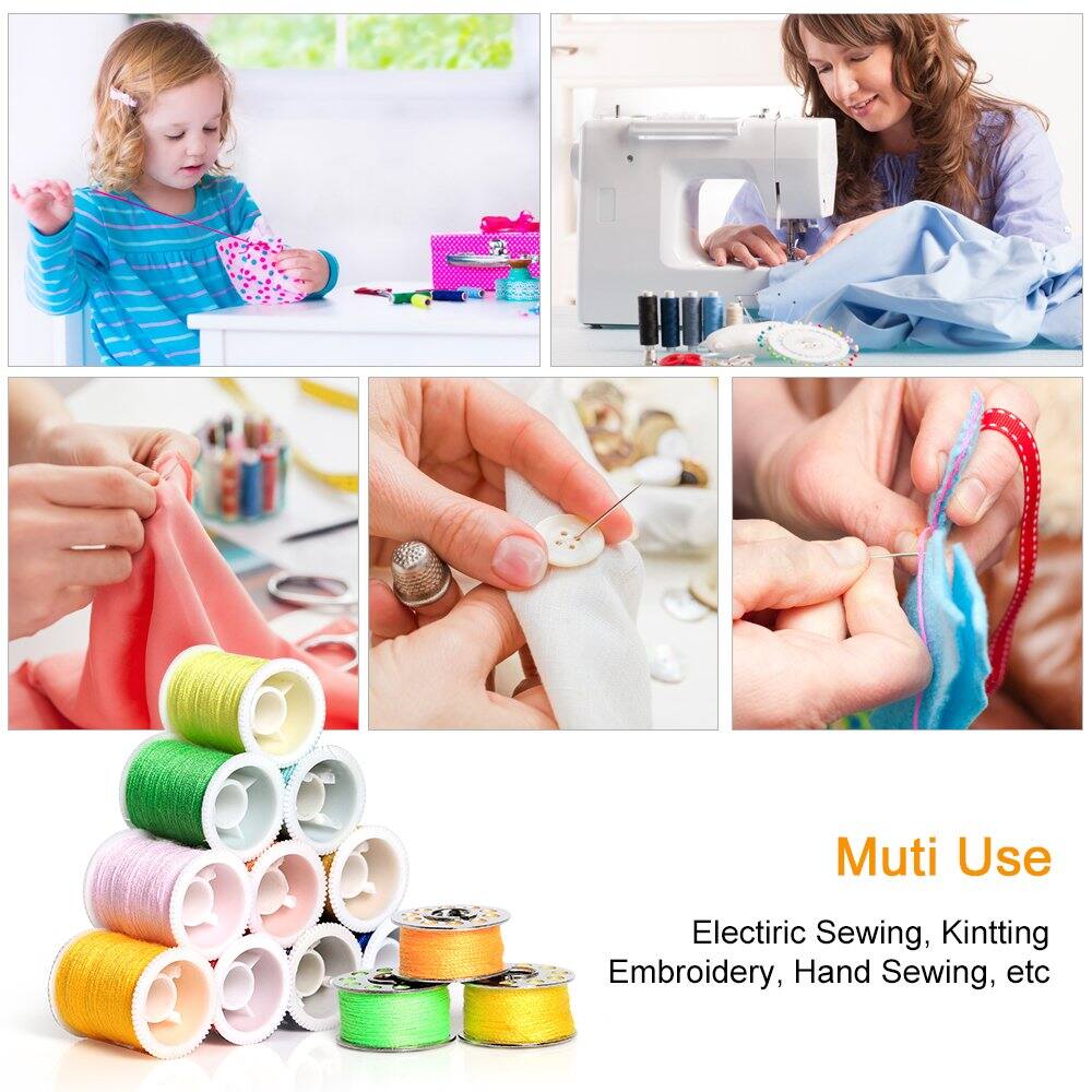 NEX&#x2122; 101-Piece Sewing Thread with Bobbins Case Kit