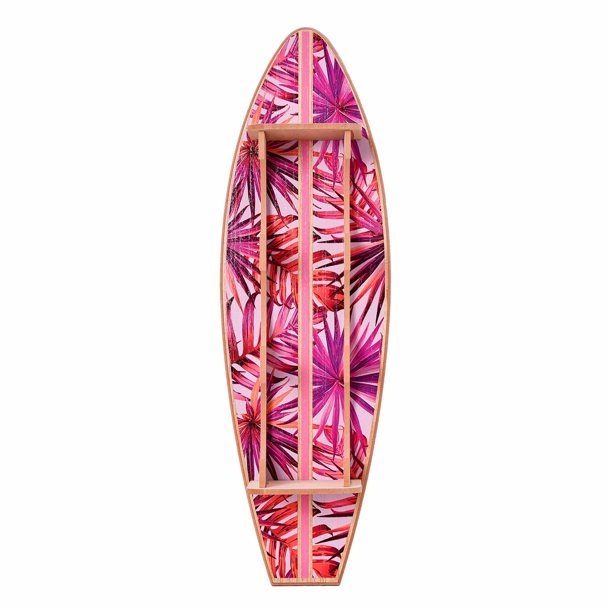 American Art Decor Tipsy Tropical Surfboard Wine Rack - 8&#x22; x 25.5&#x22; x 7.5&#x22; 