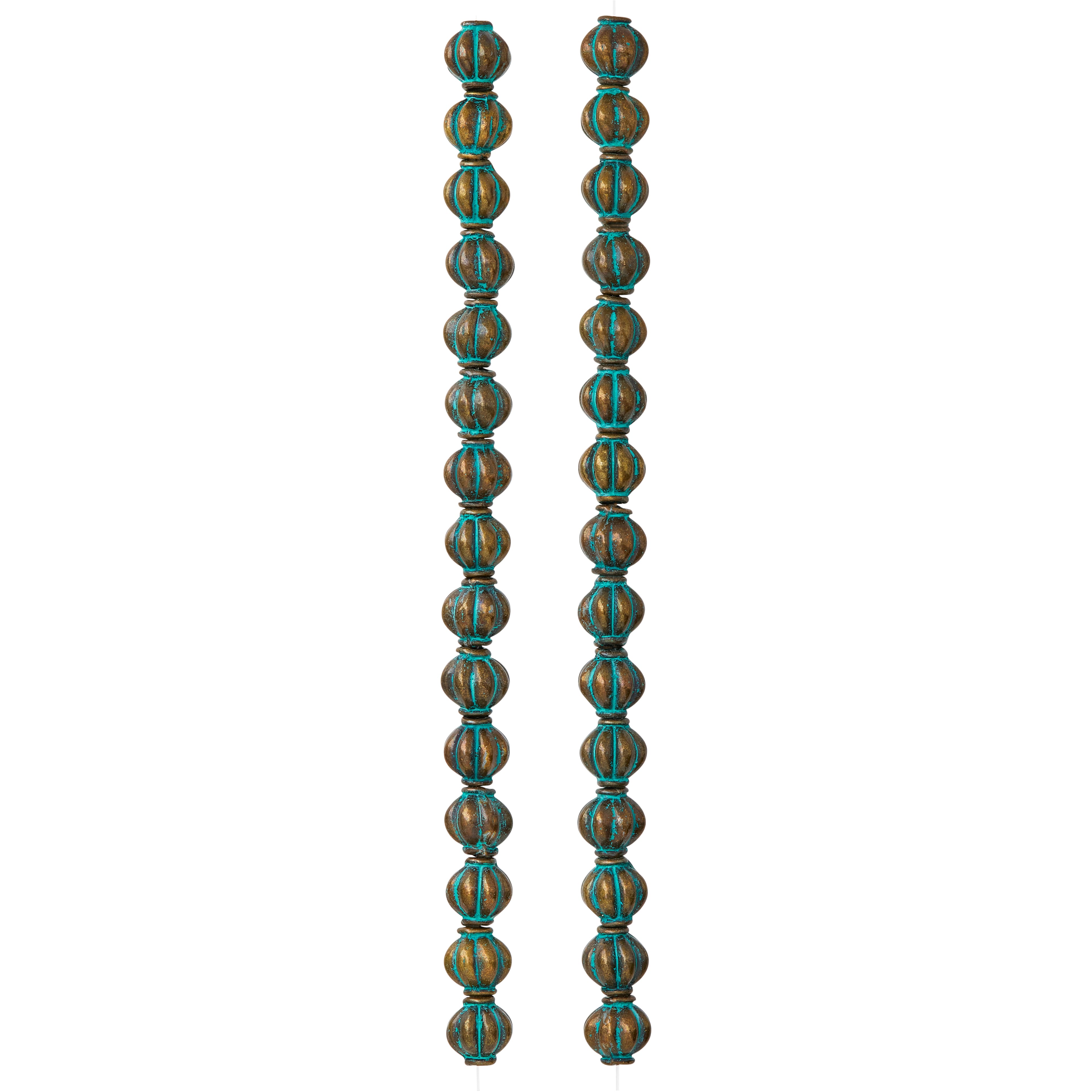 Patina Metal Lantern Beads, 8mm by Bead Landing&#x2122;