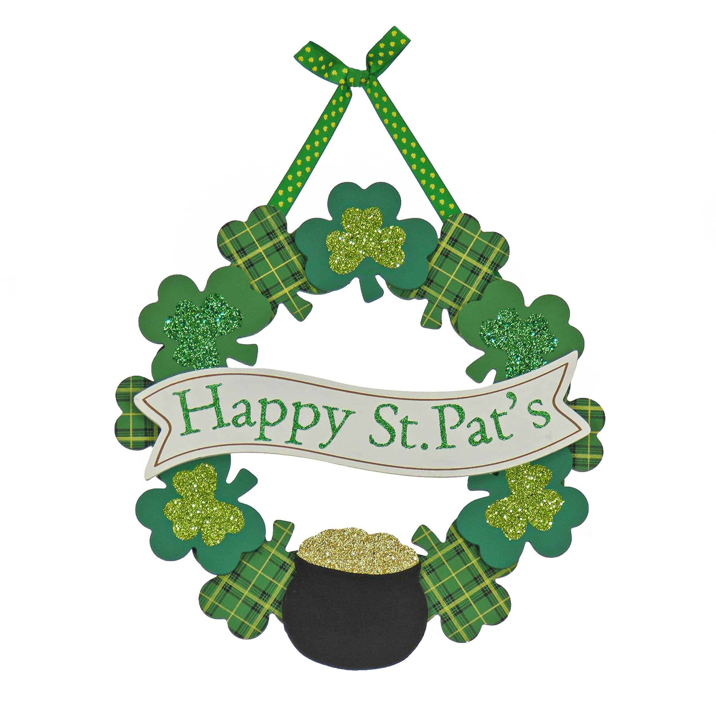 Patrick's Day Glitter Hanging Sign Craft Kit, Makes 12,, 54% OFF