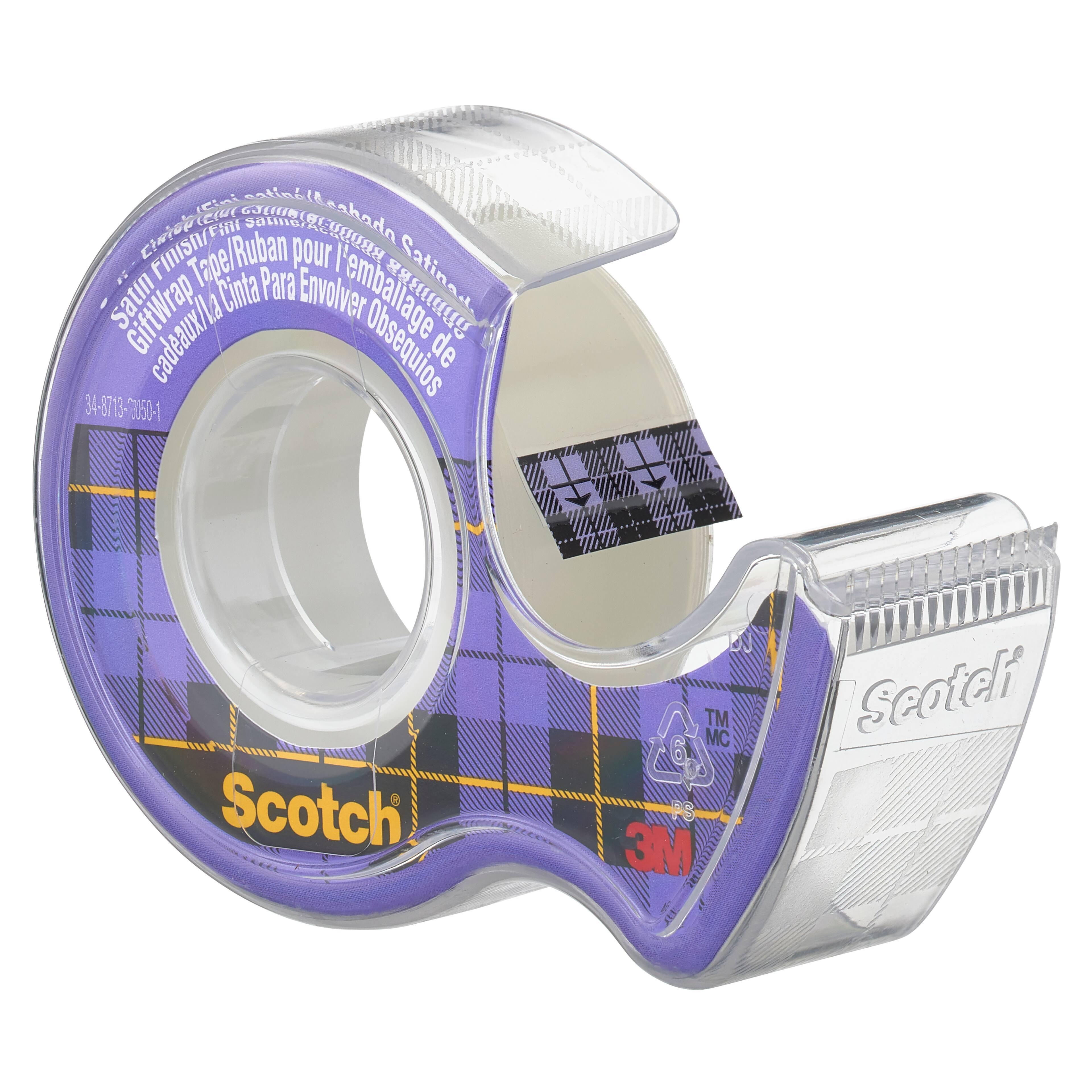 Scotch® GiftWrap Satin Tape, Refill Pack, 19 mm x 25 m, 1 Roll