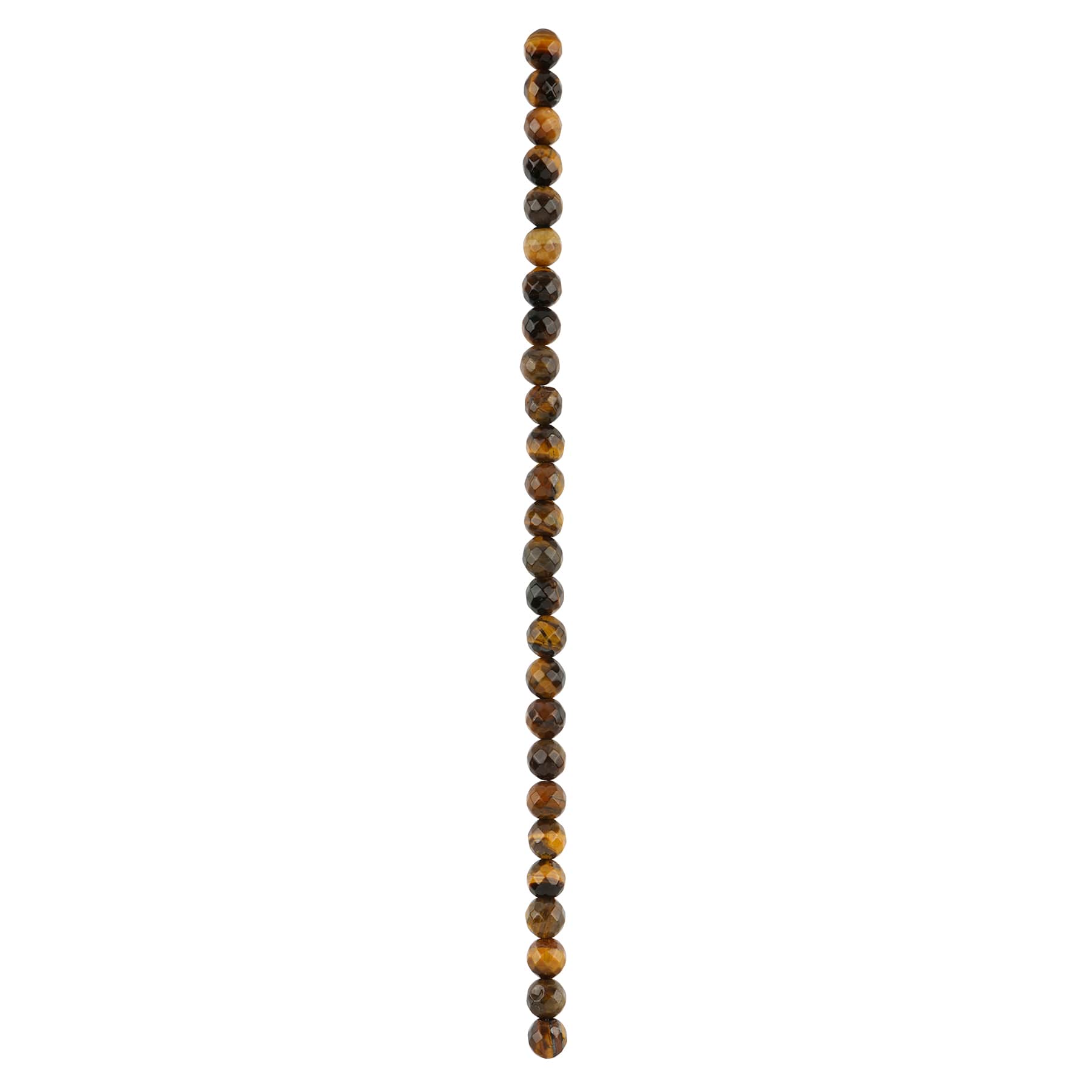 12 Pack: Yellow Tiger's Eye Faceted Round Beads, 10mm by Bead Landing™