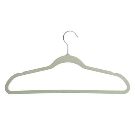 Honey-Can-Do Light Green Slim-Profile Non-Slip Velvet Hangers