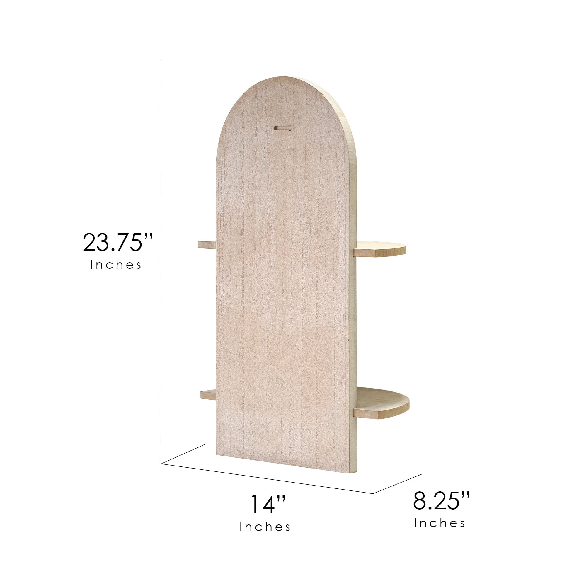 American Art Decor Lunar Ledges Wall shelf in Brown - 23.75" x 14"