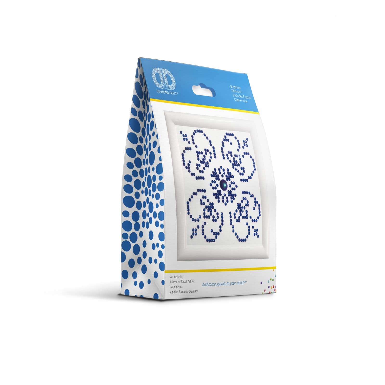 Diamond Dotz® Beginner Blue on White with Frame Diamond Facet Art Kit