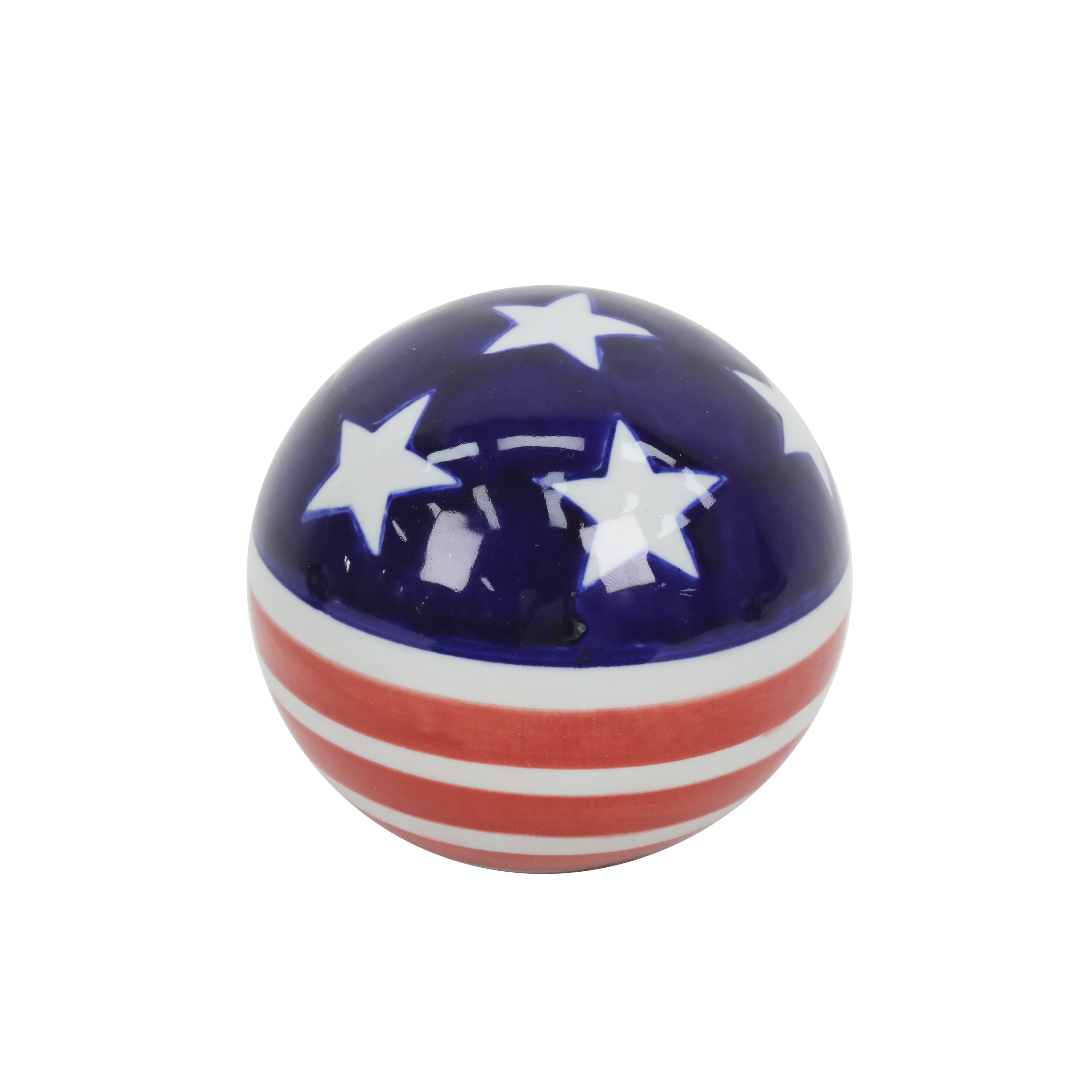 Assorted 3&#x22; Patriotic Ball Tabletop D&#xE9;cor by Celebrate It&#x2122;