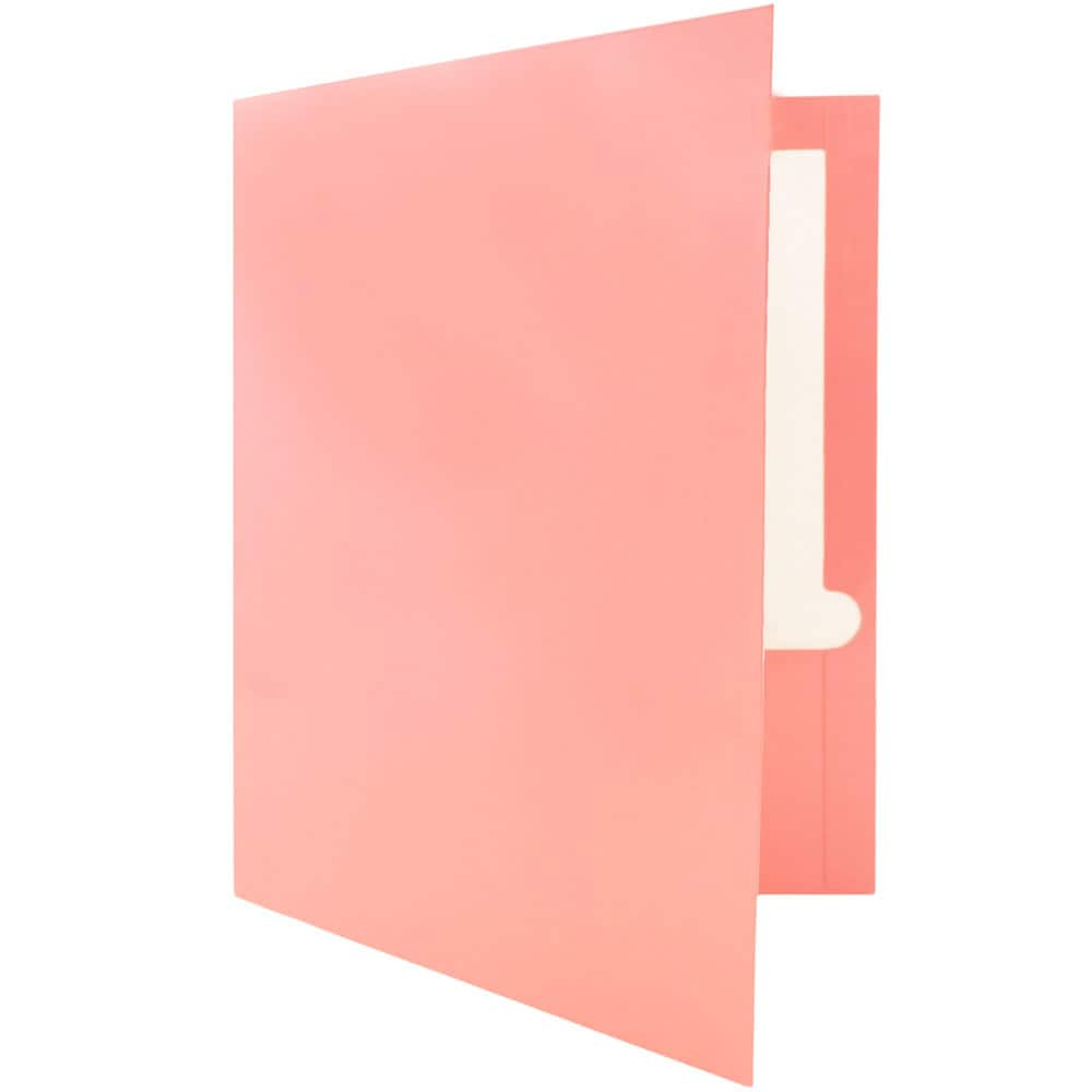 JAM Paper Laminated 2-Pocket Glossy Folders, 6ct.