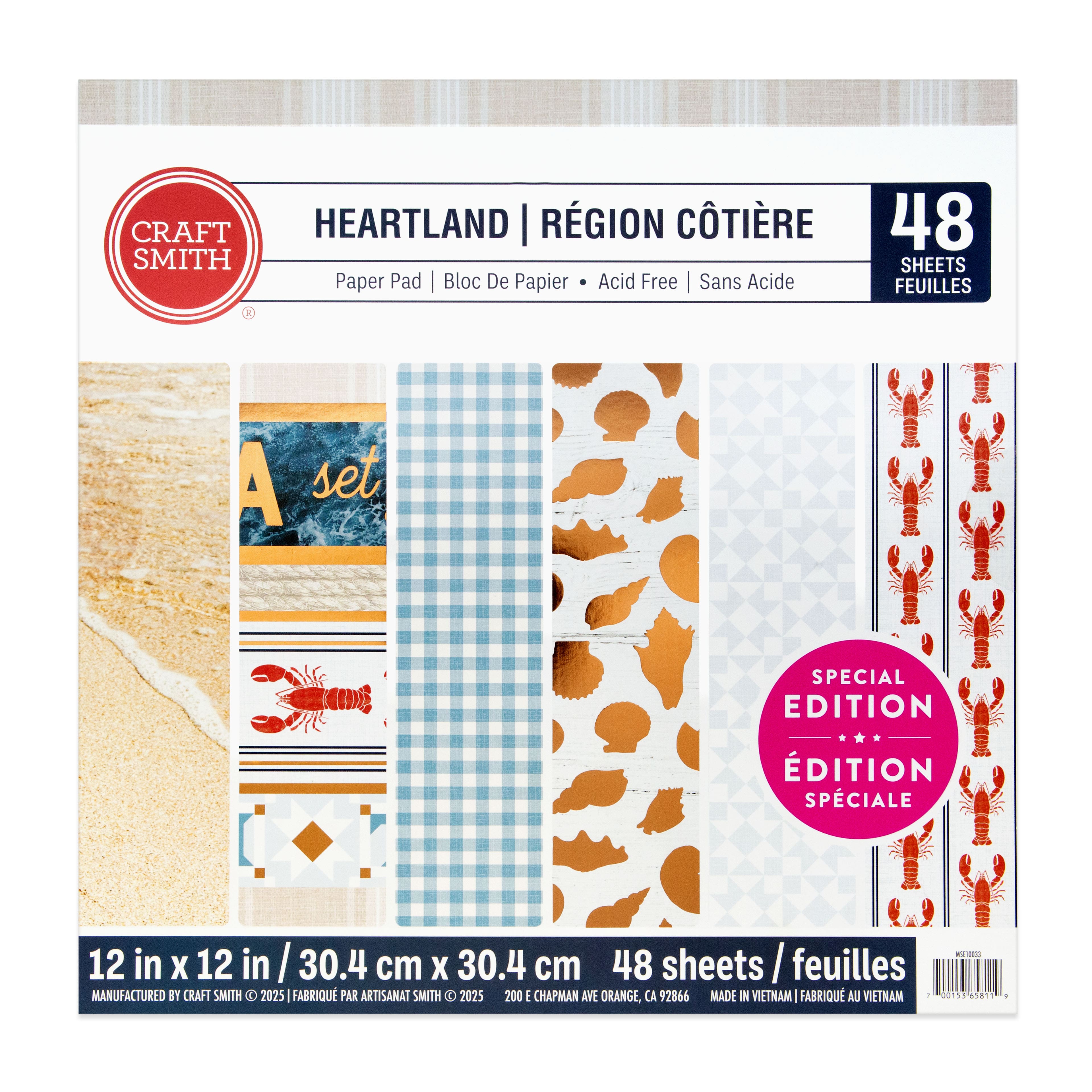 Craft Smith 12" x 12" Heartland Paper Pad