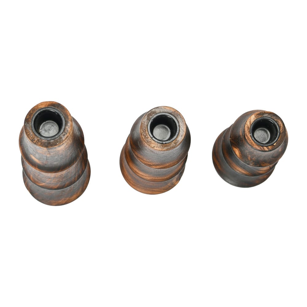 Hello Honey® Wooden Waves Taper Candle Holder Set