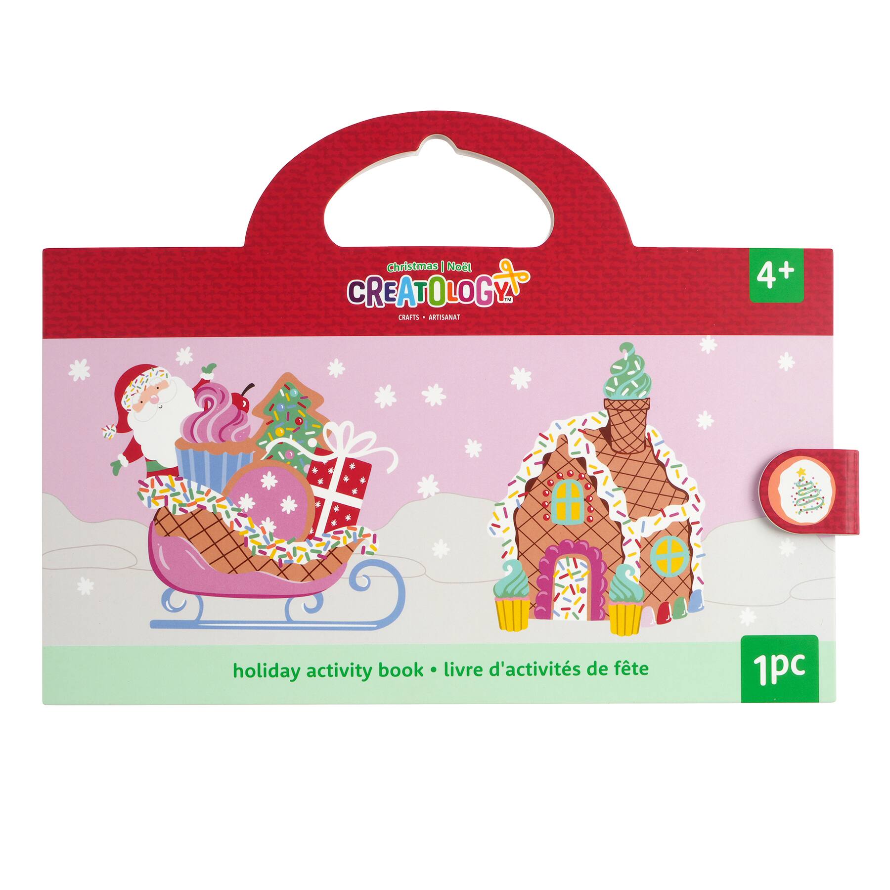 Livre d&#x2019;activit&#xE9;s de l&#x2019;avent &#xE0; th&#xE8;me de magasin de bonbons du p&#xE8;re No&#xEB;l de Creatology