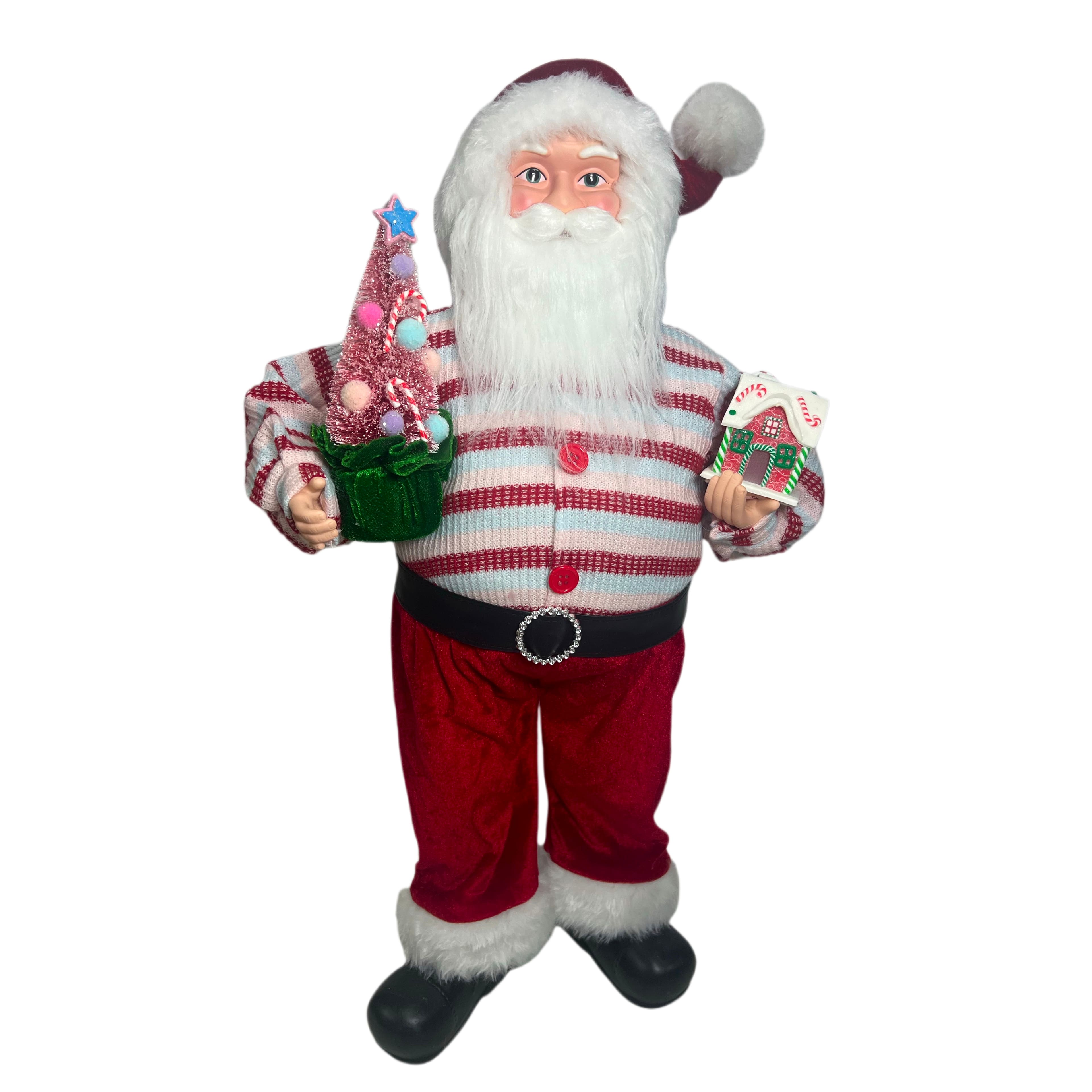 24&#x22; Santa in Striped Shirt with Gifts Tabletop Accent by Ashland&#xAE;