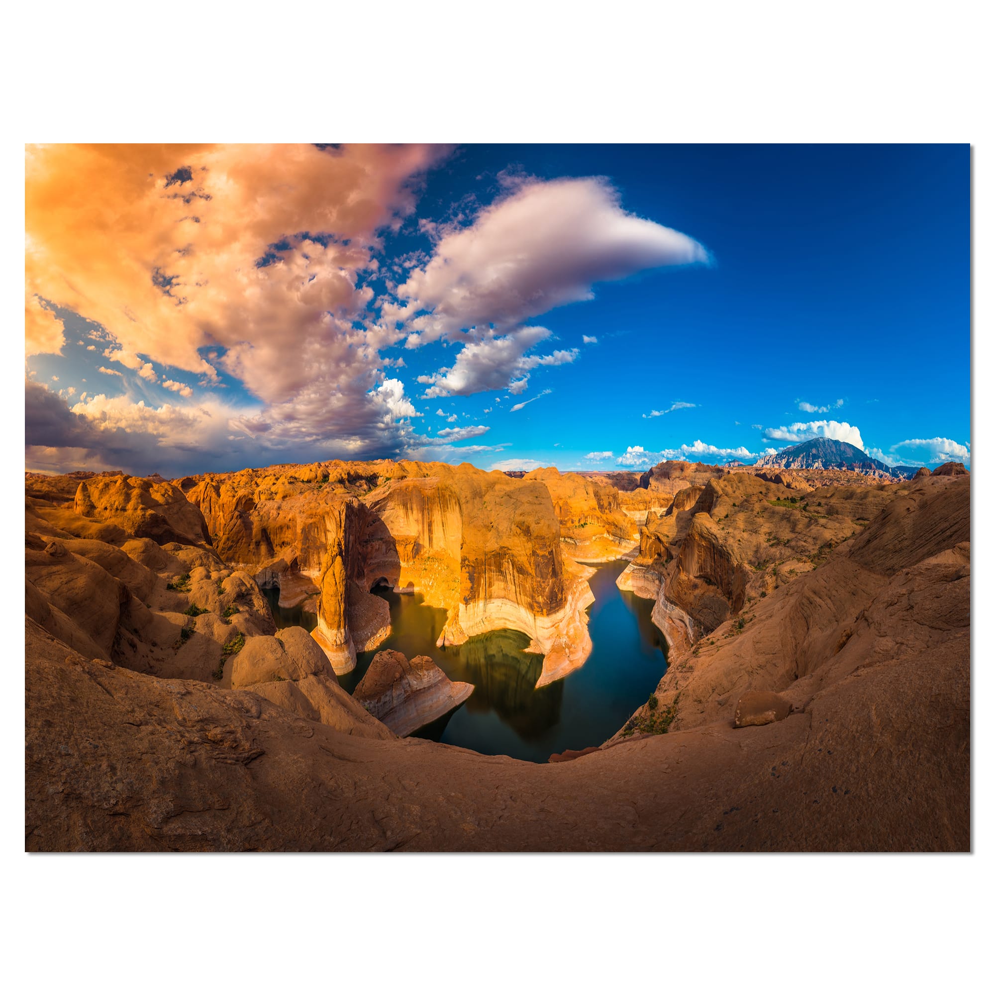 Designart - Reflection Canyon Lake Powell - Landscape Canvas Art Print