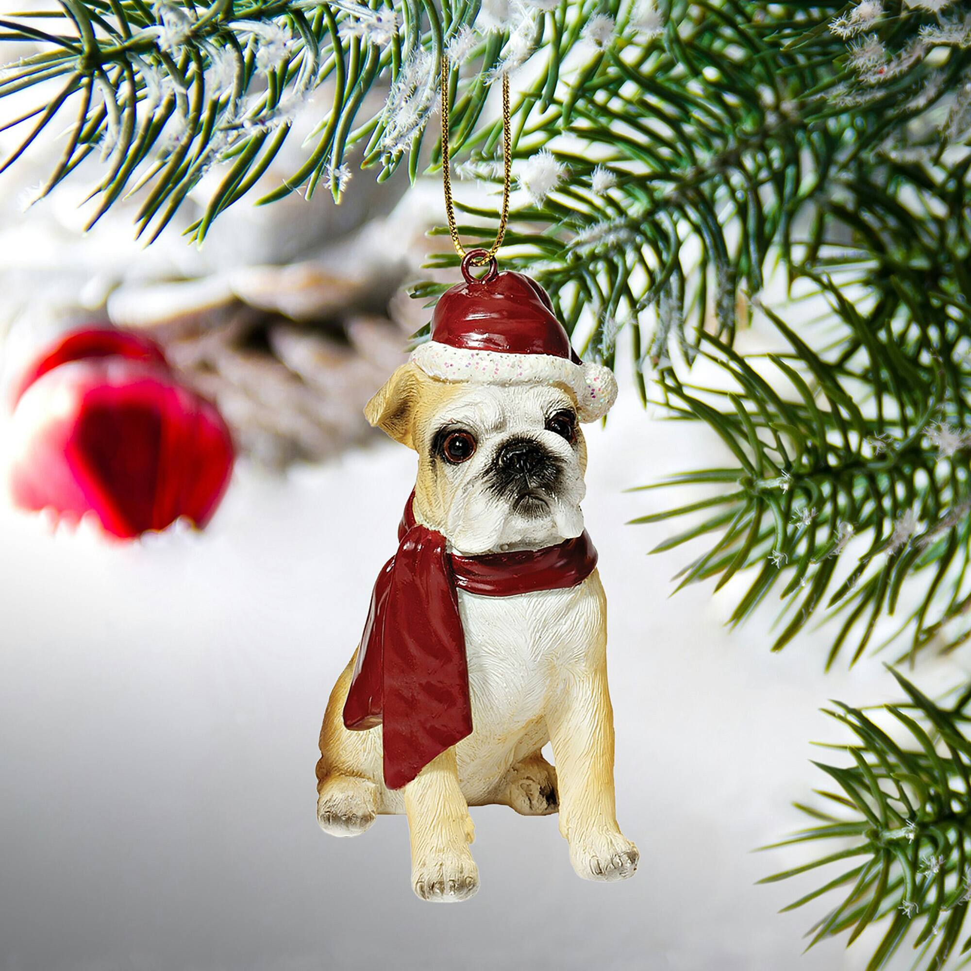 Design Toscano 3.5&#x22; Bulldog Ornament Sculpture