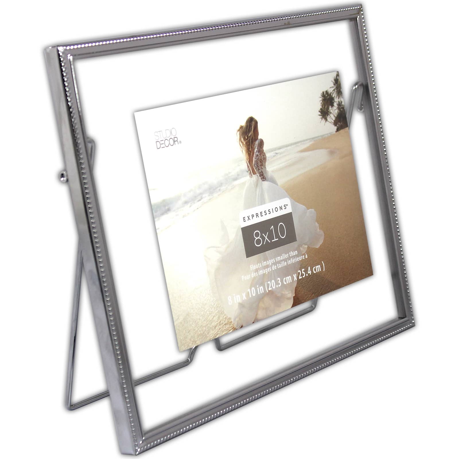 Silver Beaded 8&#x22; x 10&#x22; Float Frame, Expressions&#x2122; by Studio D&#xE9;cor&#xAE;