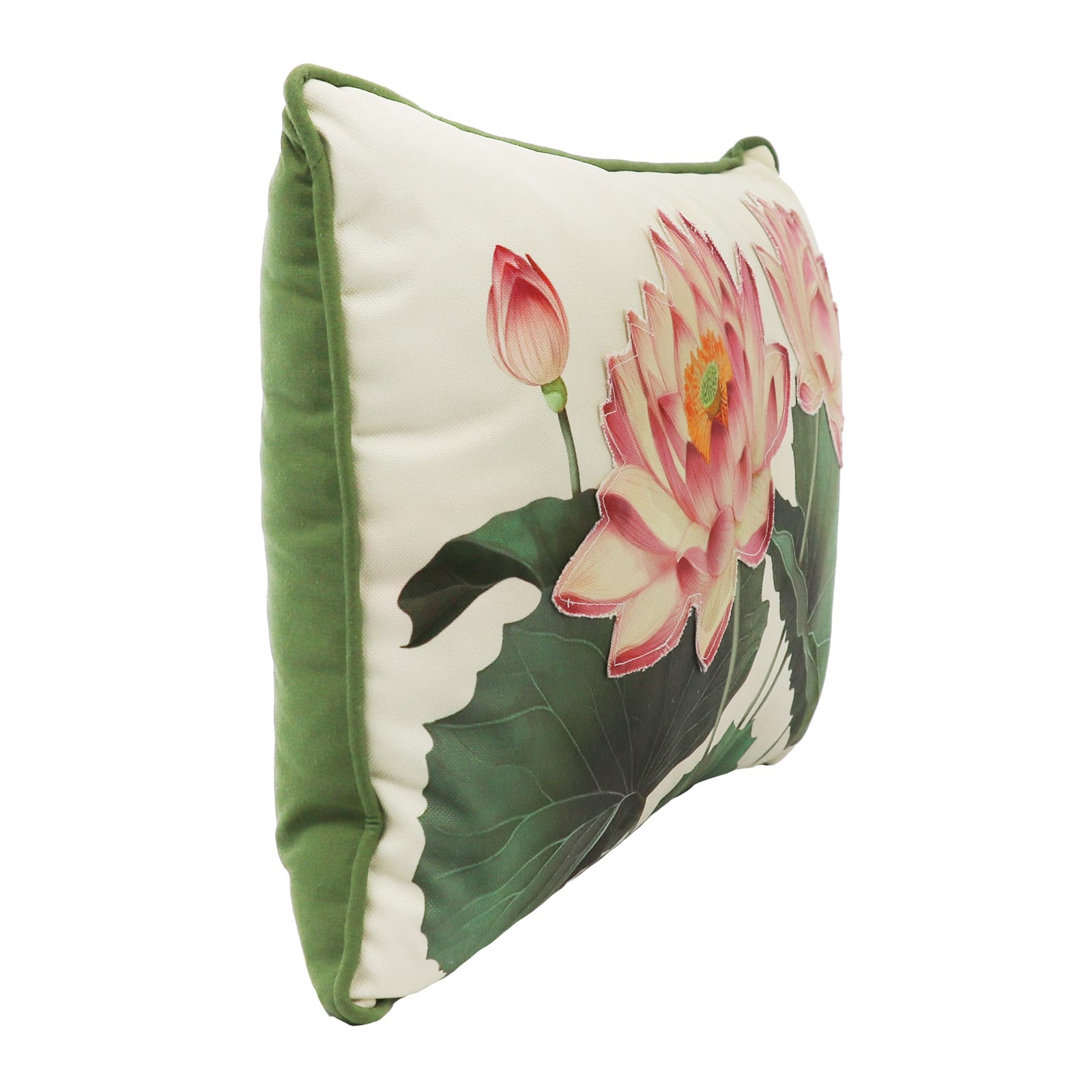 20.5&#x22; x 13.5&#x22; Pink Lotus Flower Softline Lumbar Pillow by Ashland&#xAE;