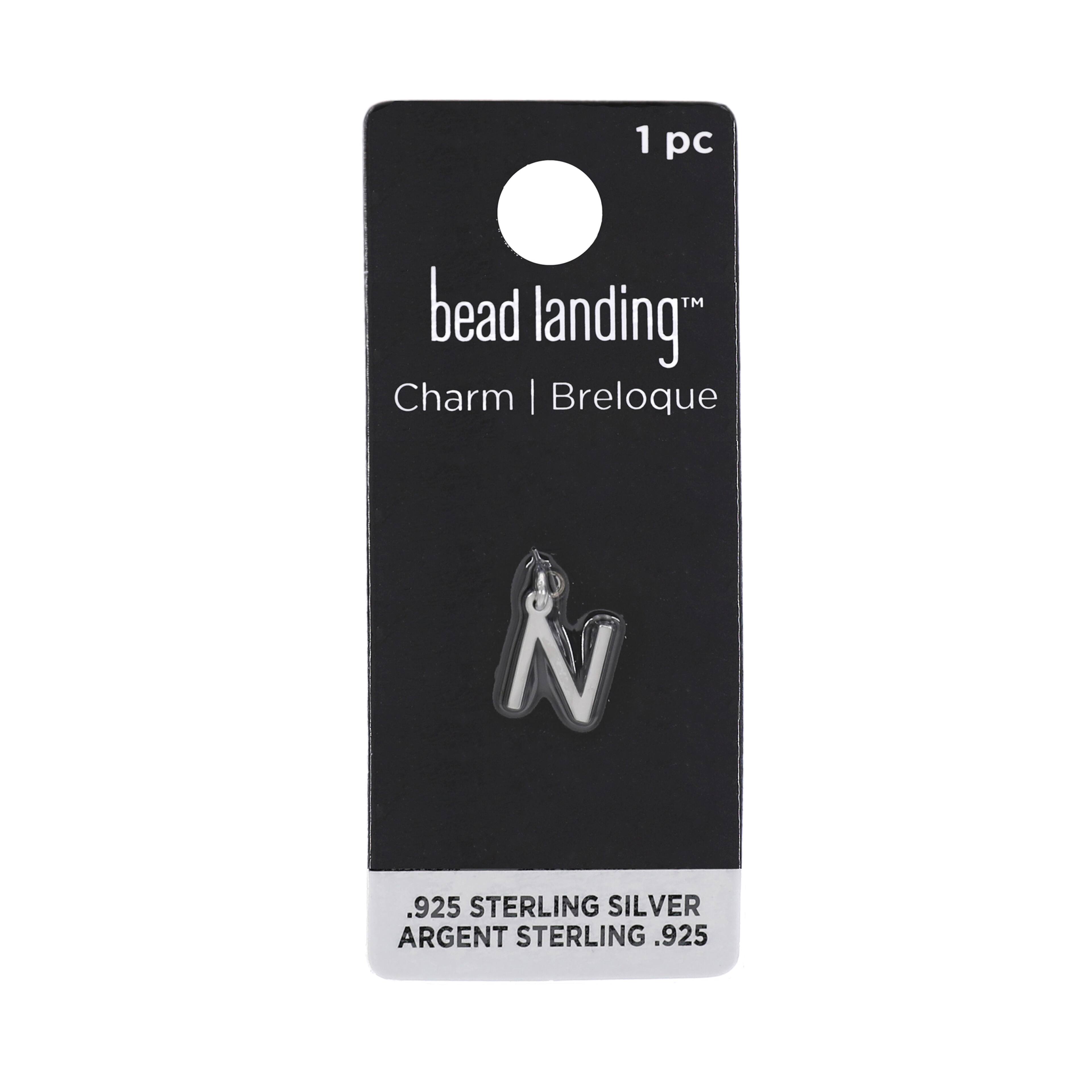 12 Pack: Sterling Silver Alphabet Charm by Bead Landing™