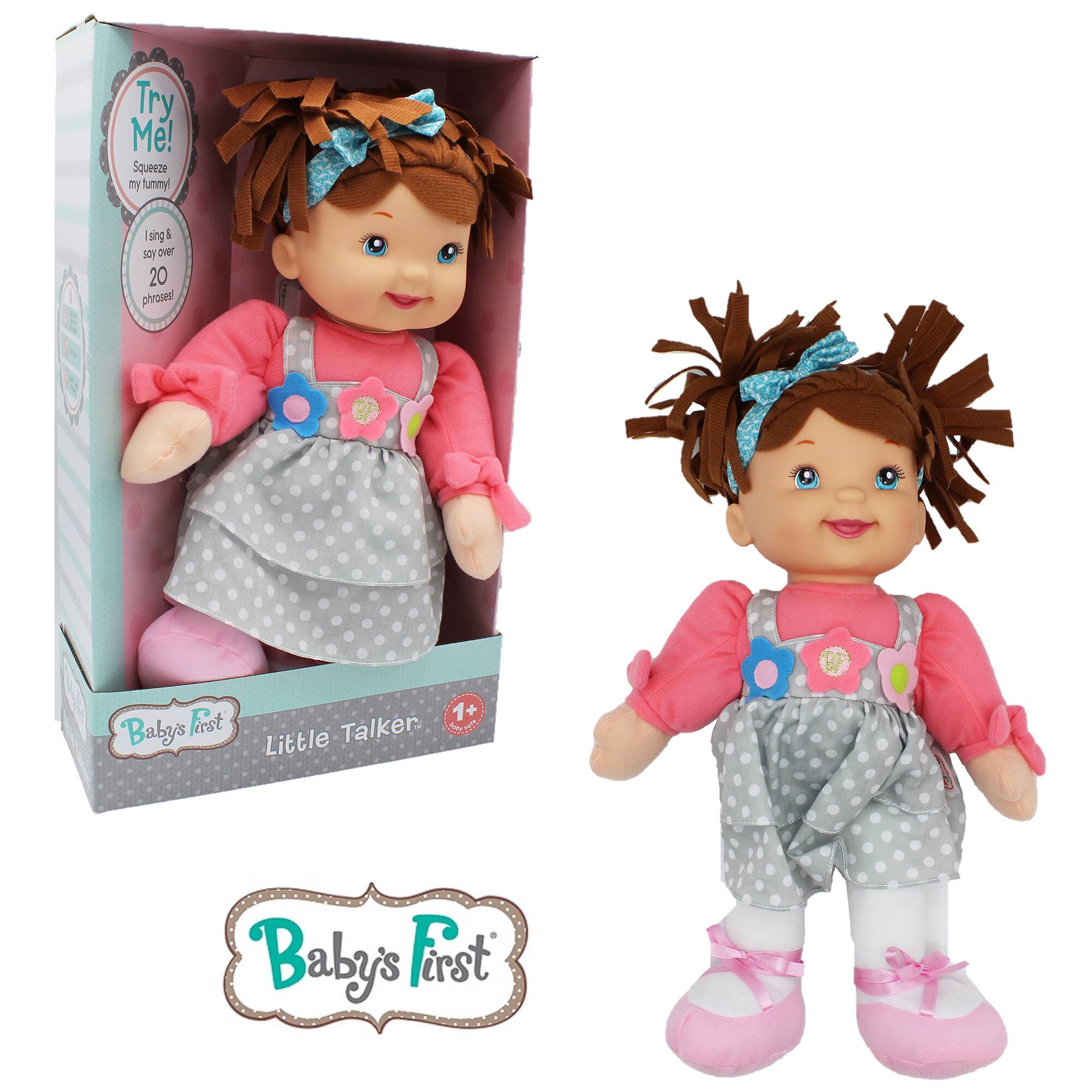 Goldberger Baby&#x27;s First&#xAE; Little Talker&#x2122; Brunette Baby Doll
