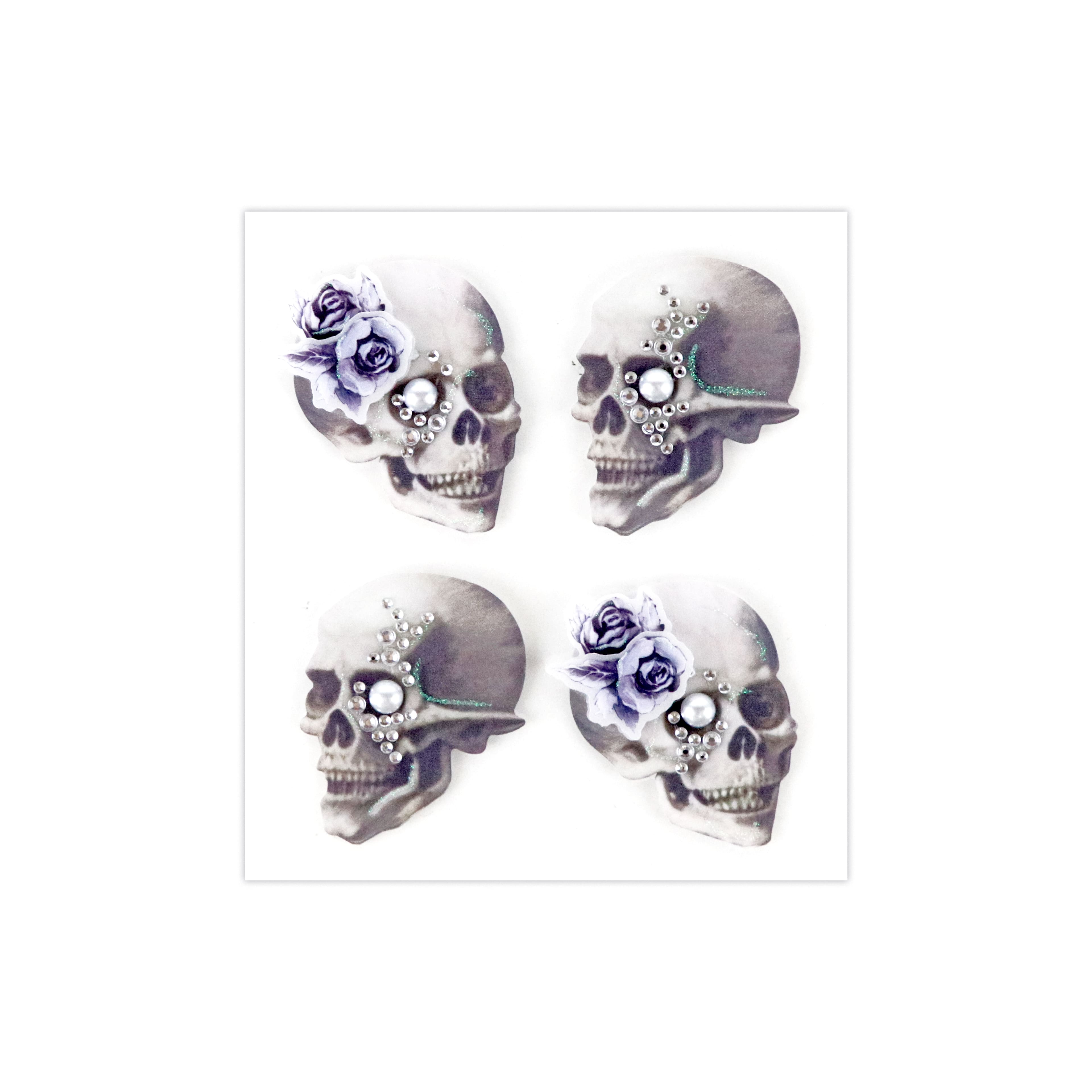 Halloween Vellum Skulls Dimensional Stickers by Recollections&#x2122;