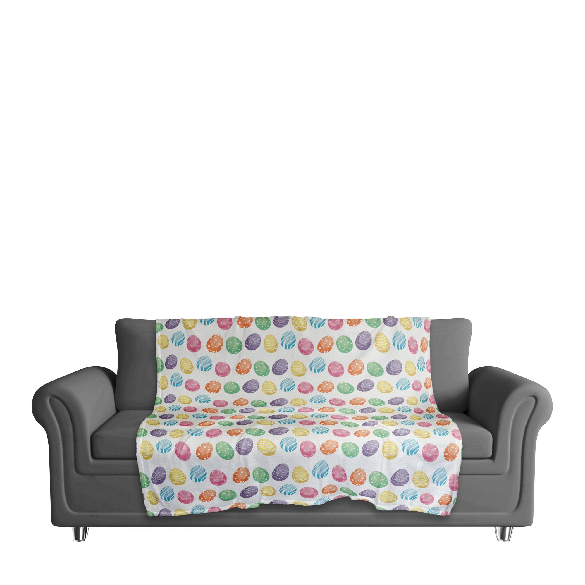 Watercolor Eggs 50&#x22; x 60&#x22; Sherpa Fleece Blanket