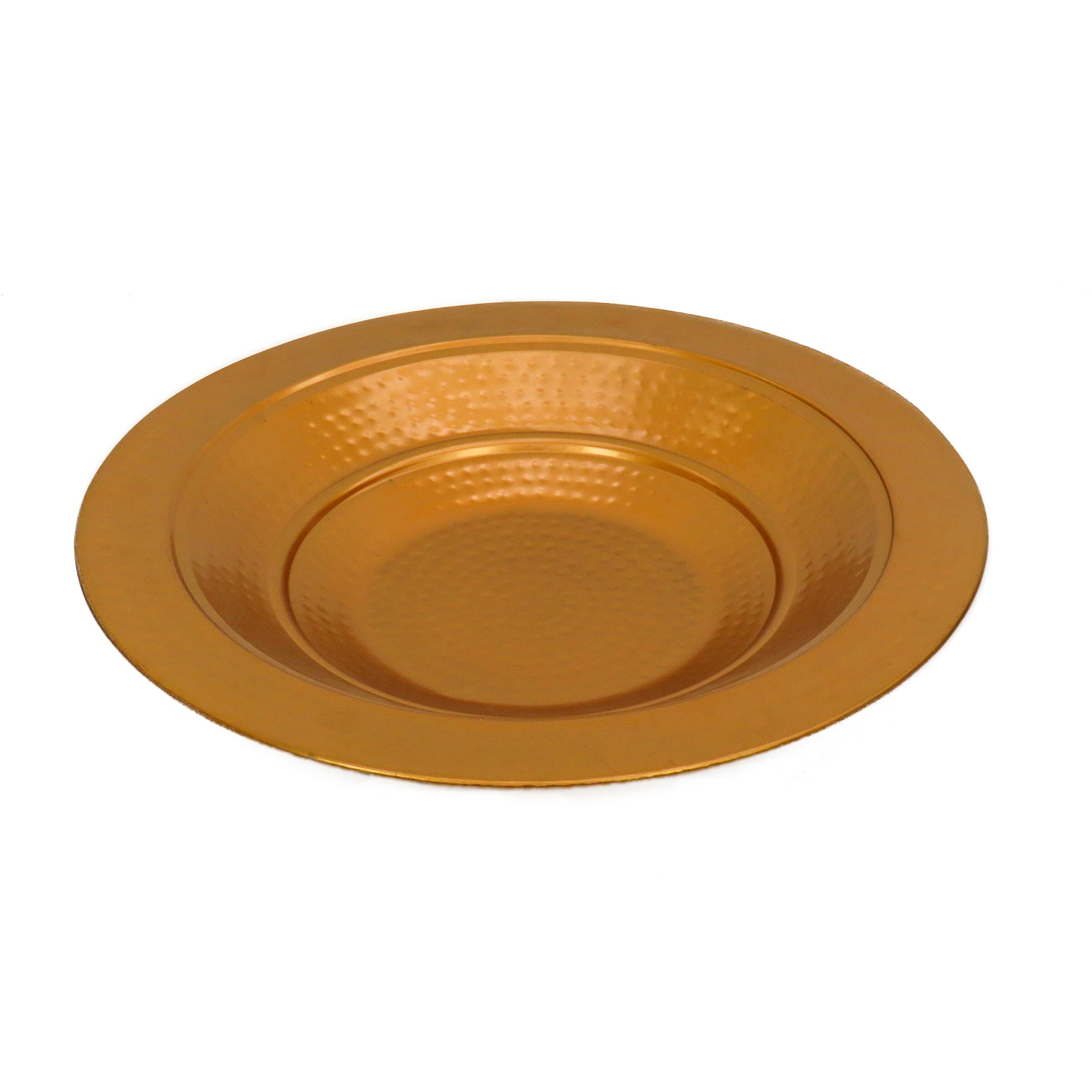33&#x22; Hammered Copper Fire Pit with Stand &#x26; Screen