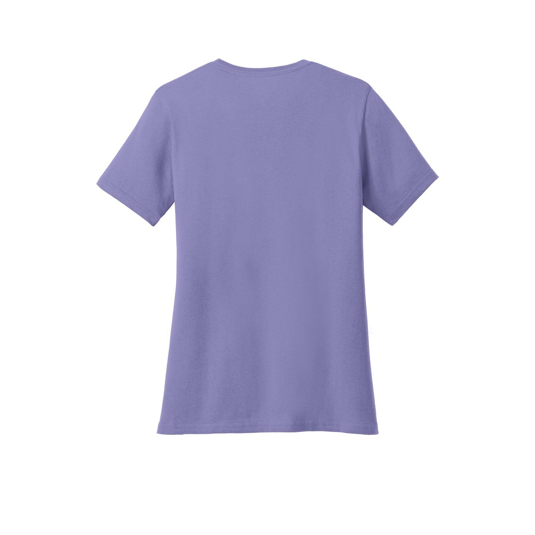 Port & Company® Brights Core Cotton V-Neck Ladies T-Shirt