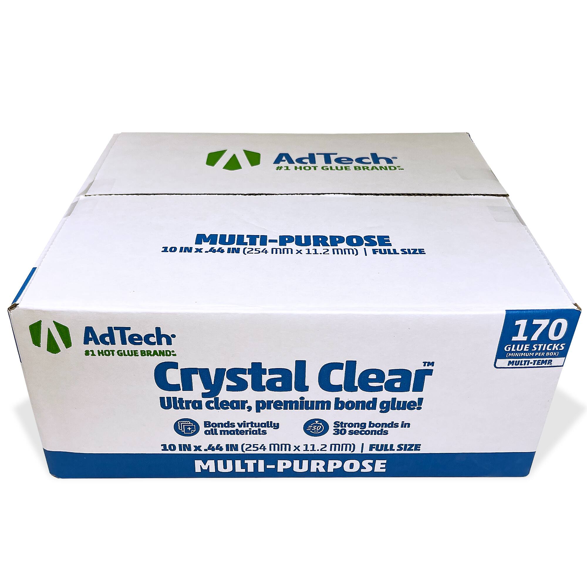 AdTech&#xAE; Crystal Clear&#x2122; 10&#x22; Full Size Hot Glue Sticks, 170ct.