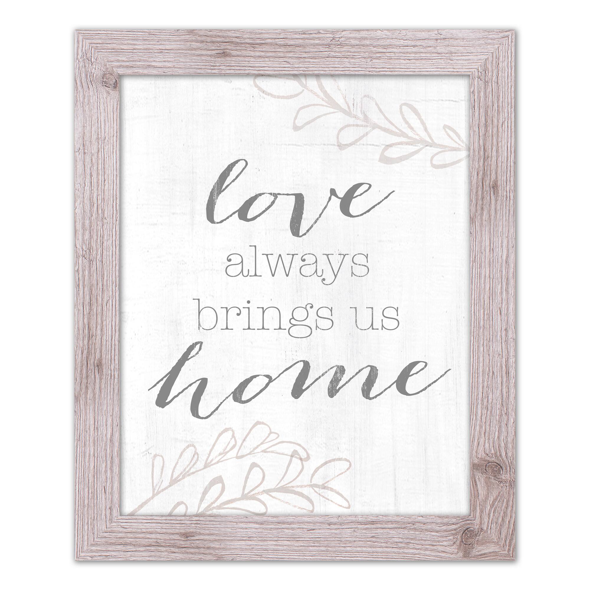 Love Brings Us Home Western Framed Print