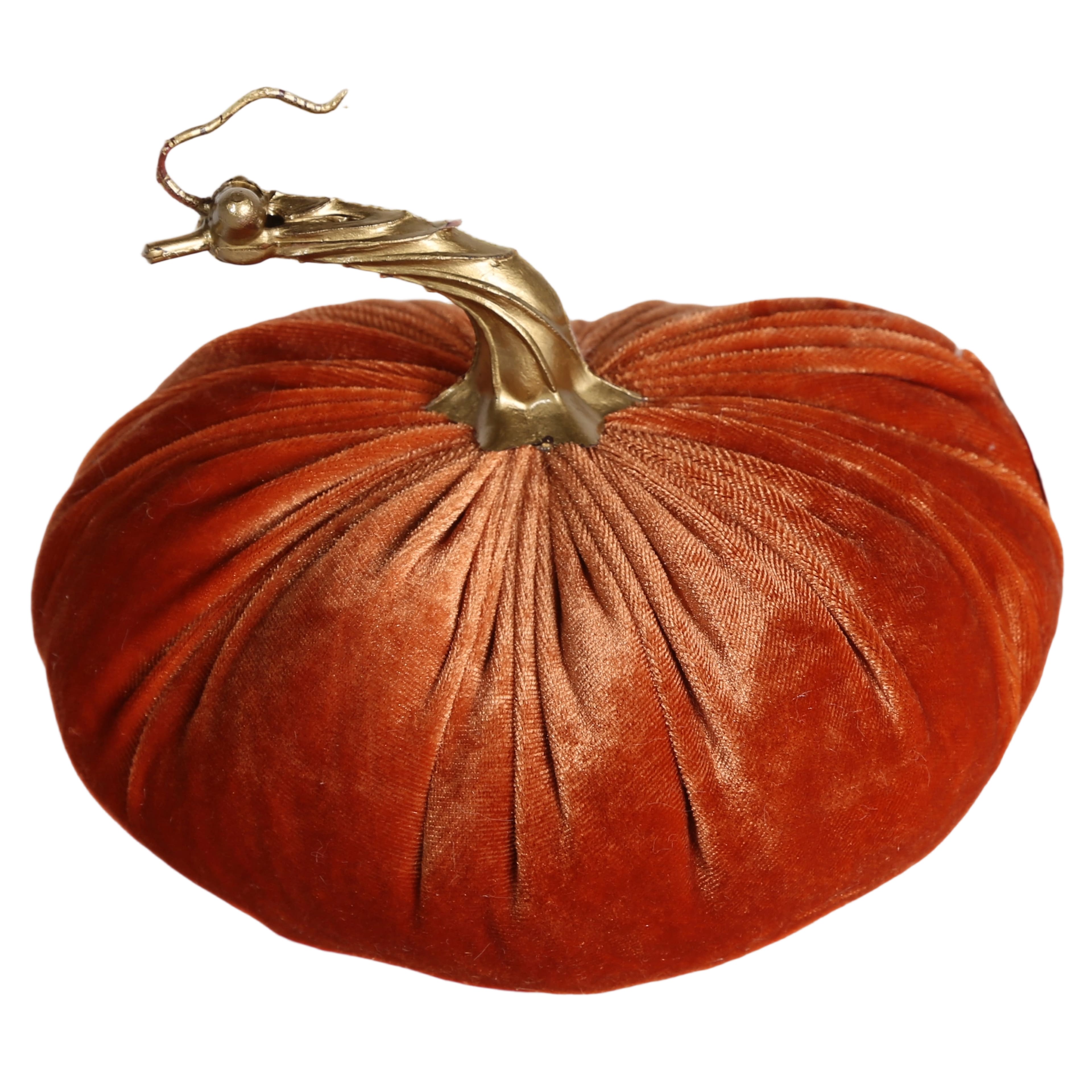 6.5&#x22; Velvet Pumpkin Tabletop D&#xE9;cor by Ashland&#xAE;