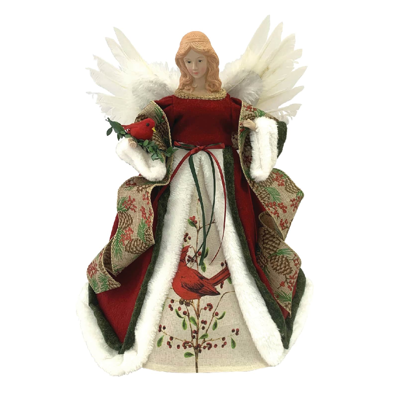 Santa's Workshop 16" Cardinal Angel Tree Topper