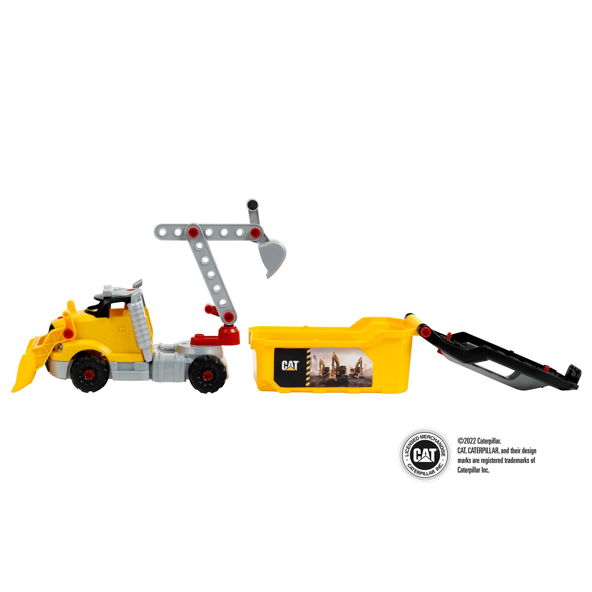 Theo Klein CAT&#xAE; Excavator Tool Truck 4-in-1 Set