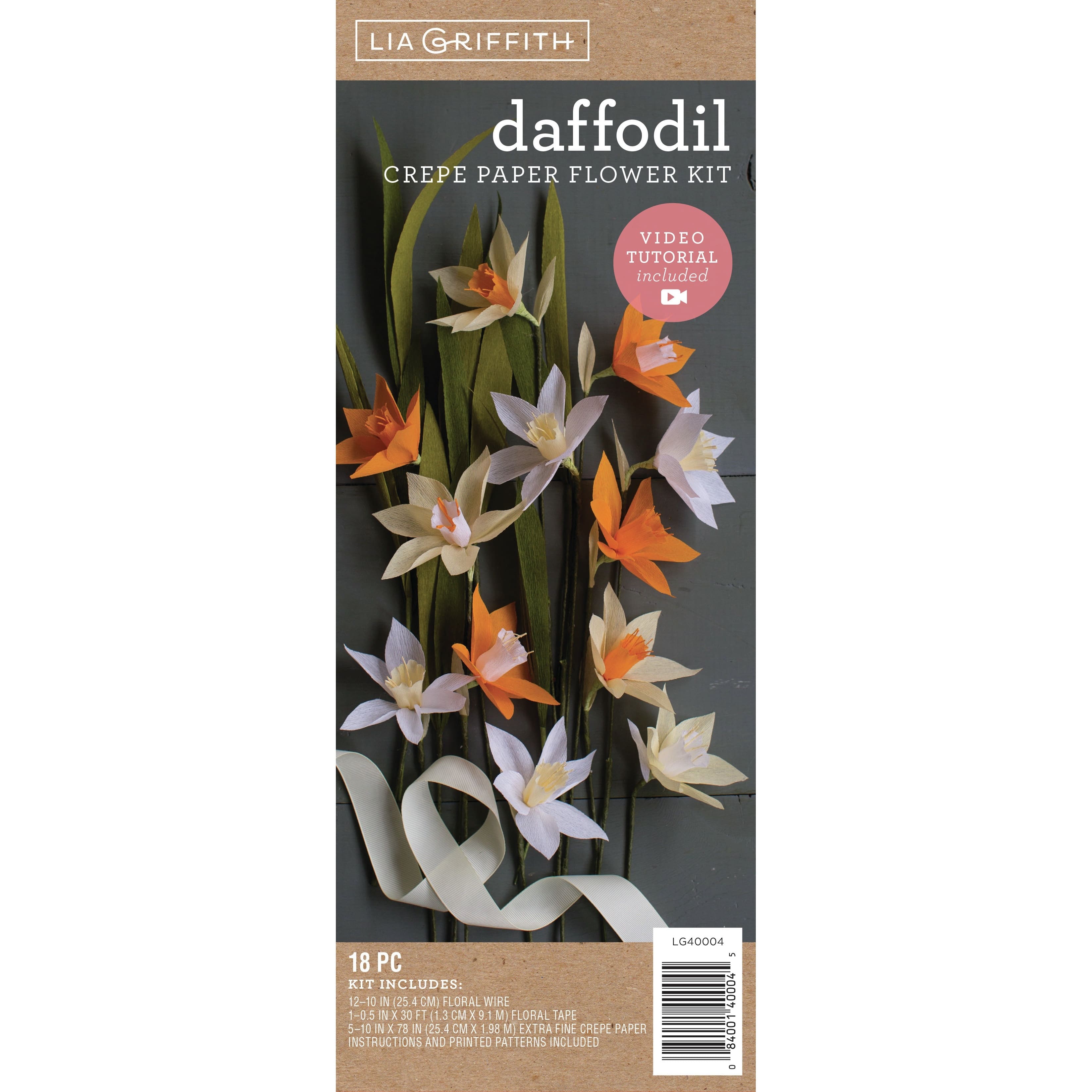 Lia Griffith Daffodil Crepe Paper Flower Kit