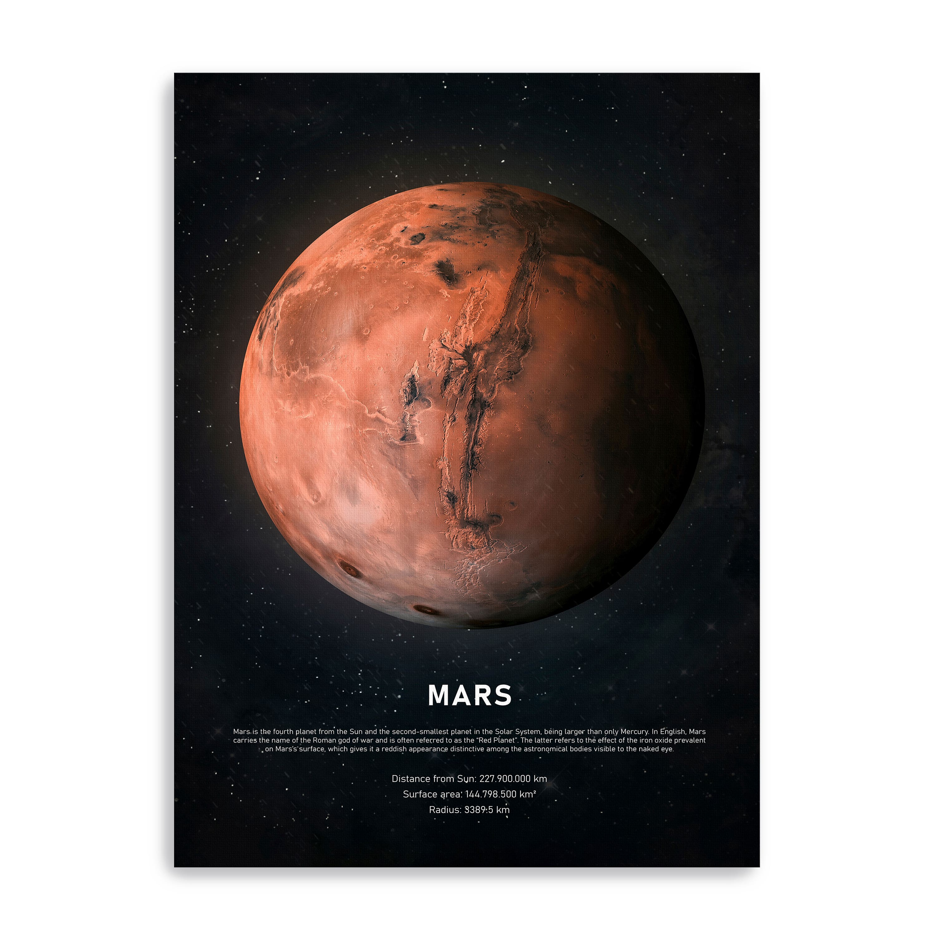 Mars Canvas Giclee