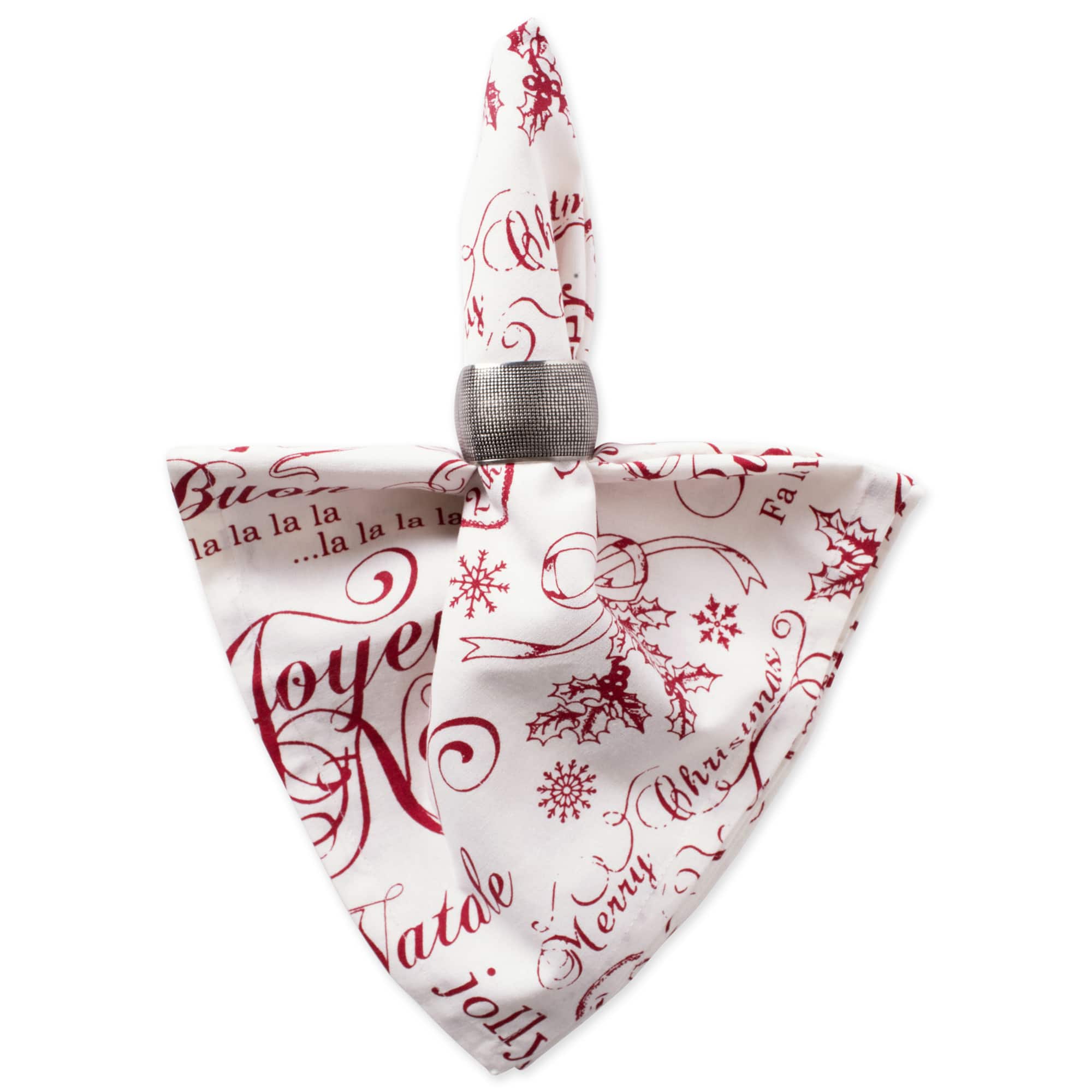 DII® Vintage Christmas Print Napkins, 6ct.
